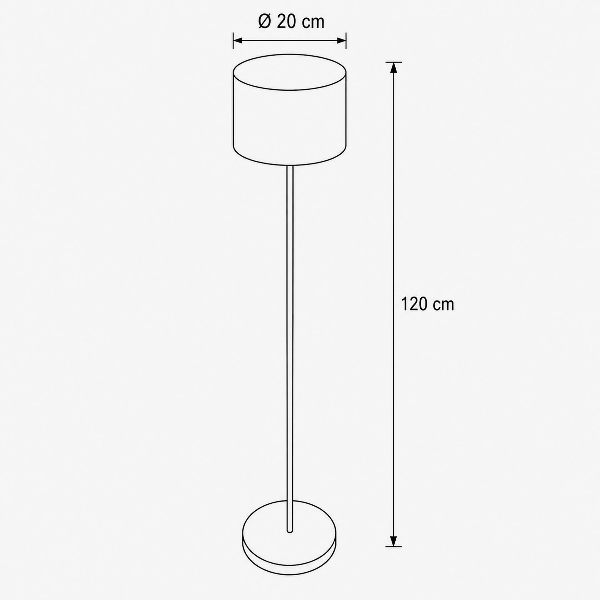 Lampara de pie solar para jard&iacute;n grafito Boltek &Oslash;20x120cm
