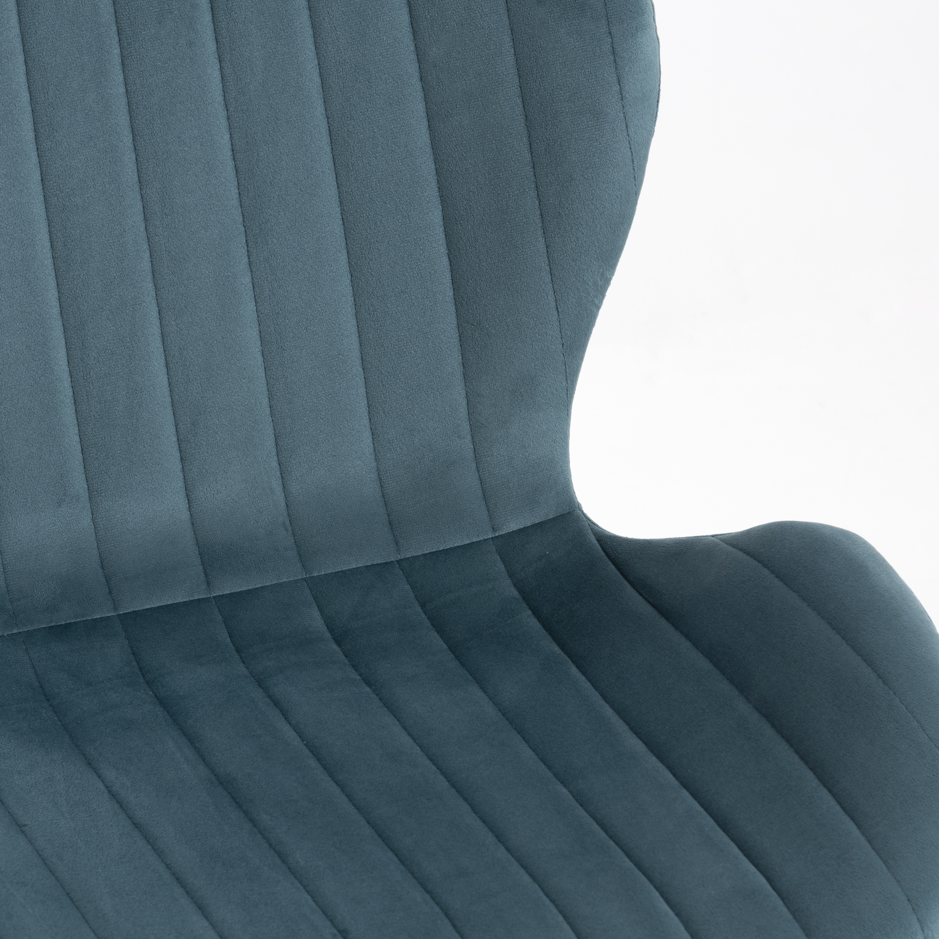 Silla de comedor de terciopelo azul Lydia 54x50x86cm Clau&Chloe