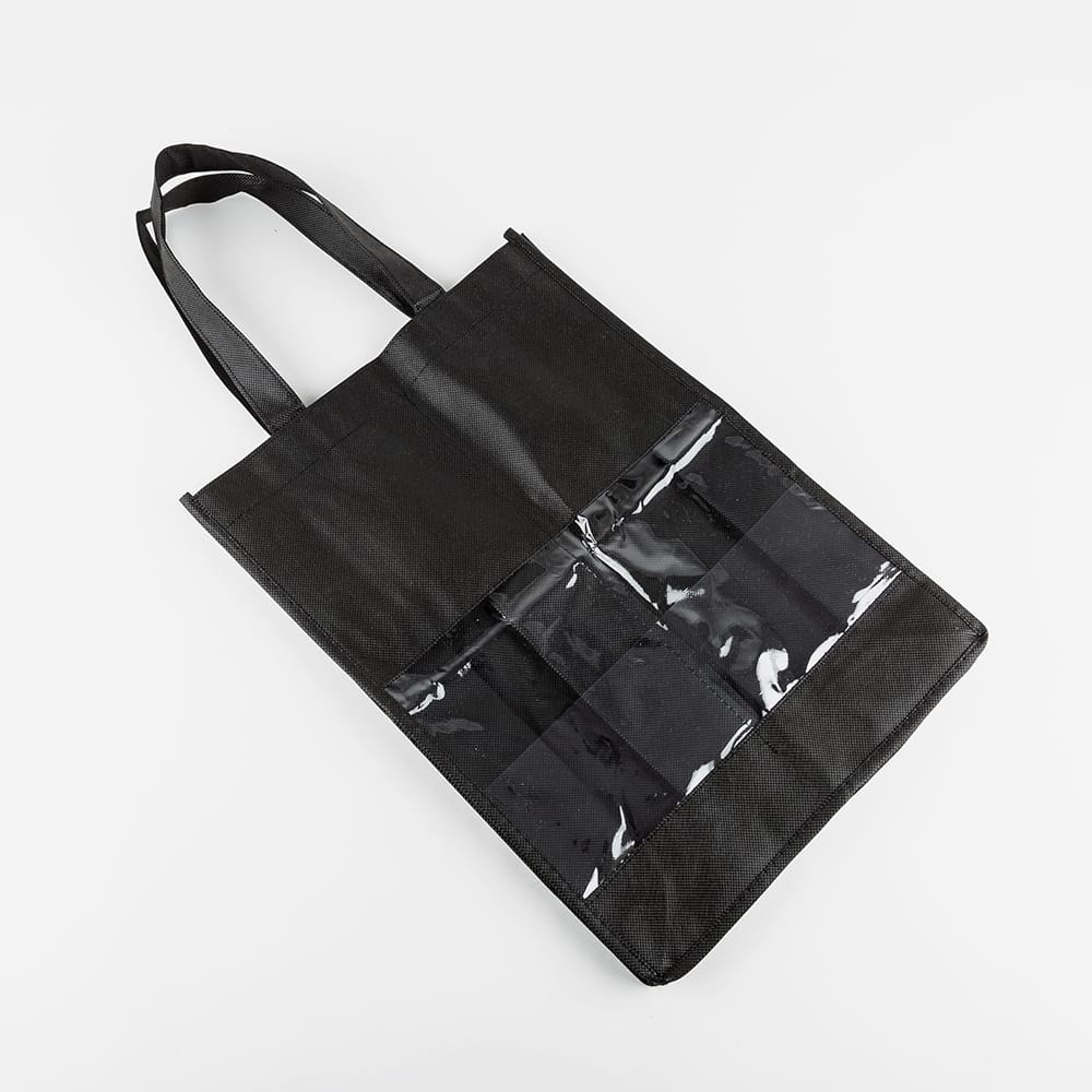 Bolsa para 2 botellas de vino con ventana y asas