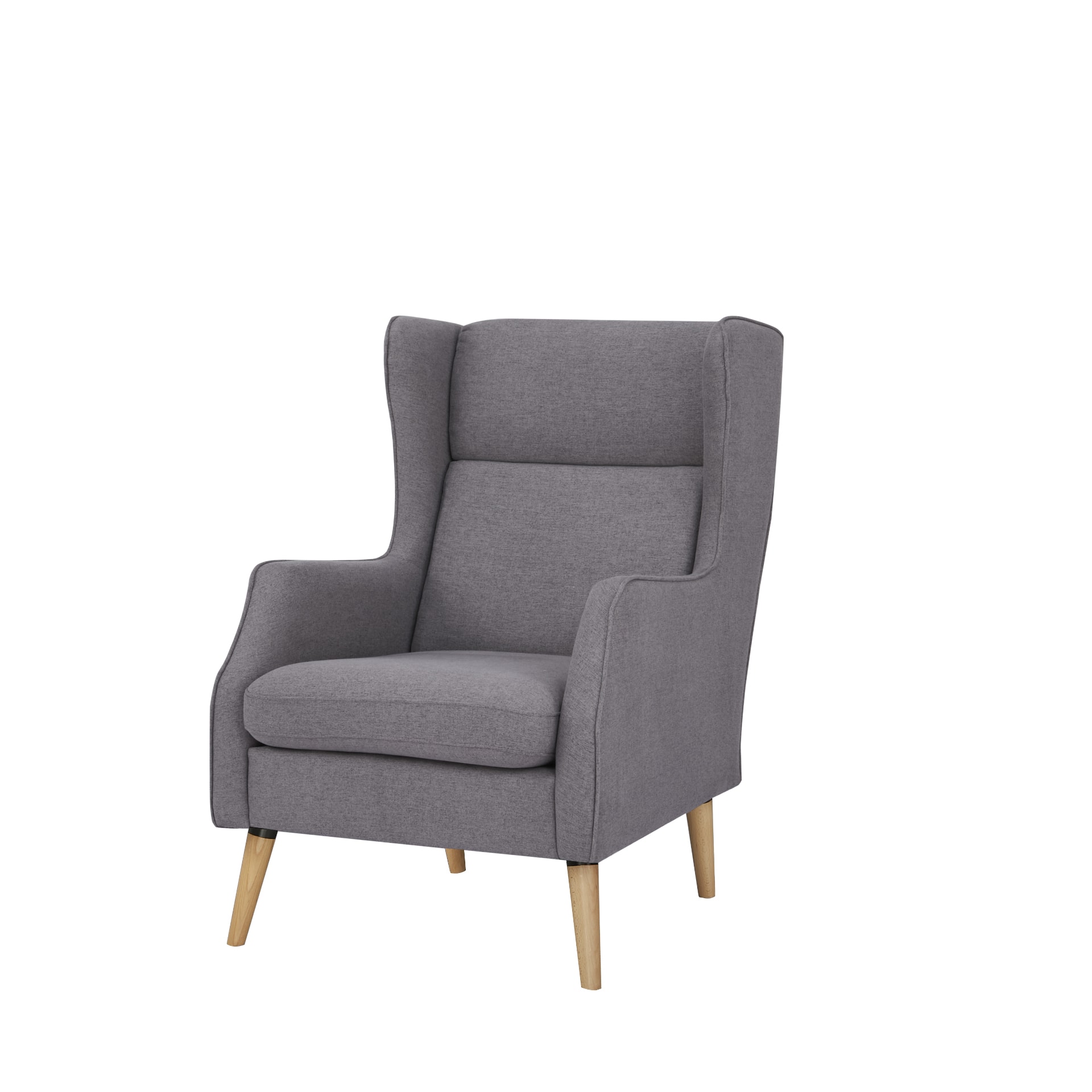 Sillón gris Gaspar 68x92x104cm