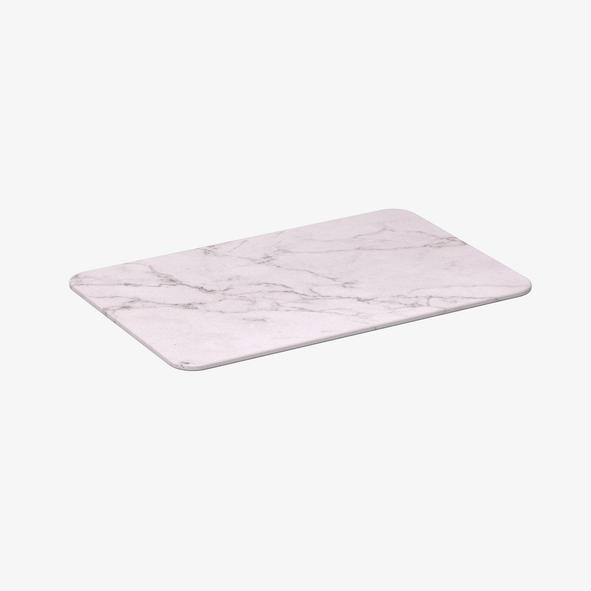 Alfombra para ba&ntilde;o de diatomita blanca Leria 39x60cm