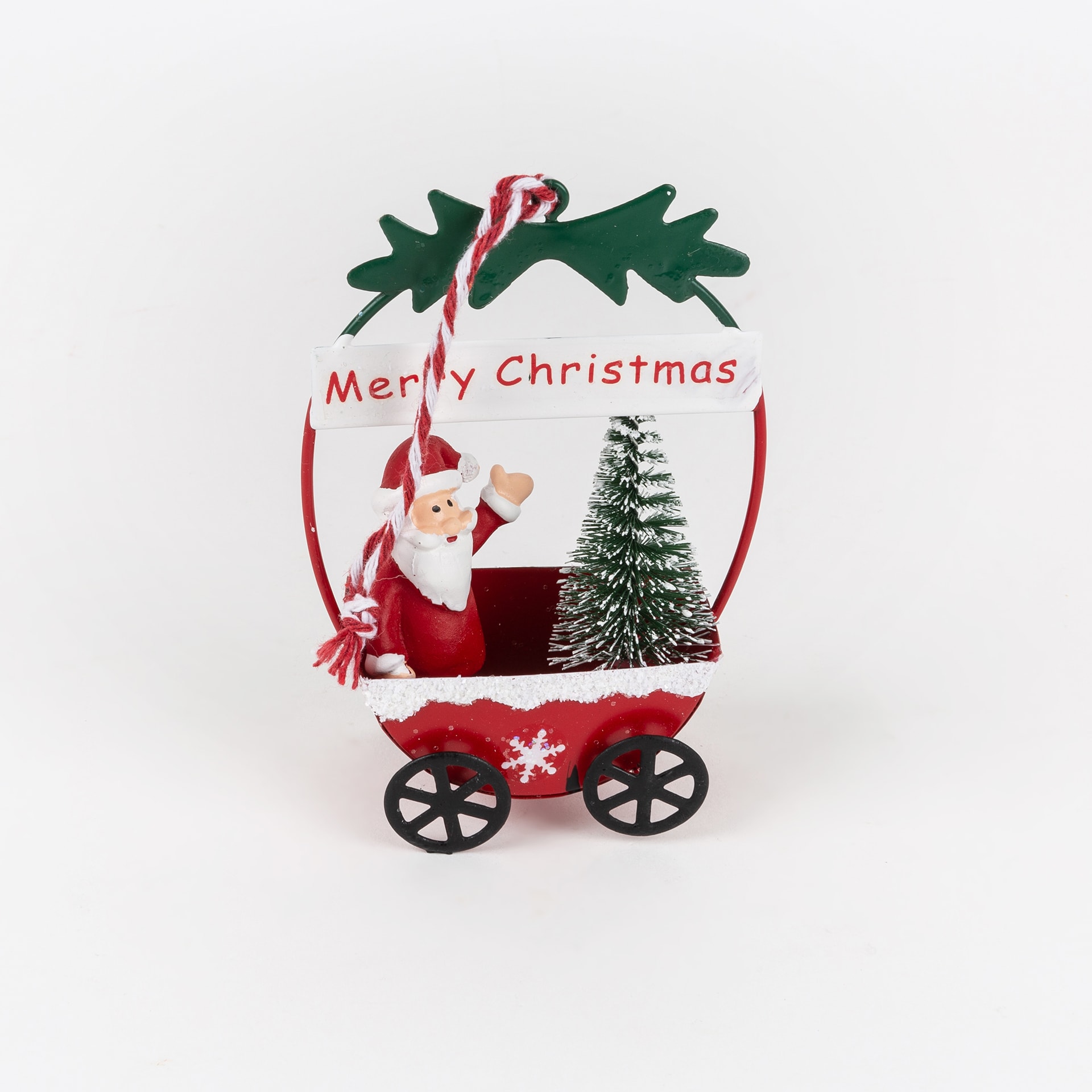 Figura decorativa carroza Navidad 10cm en varios modelos