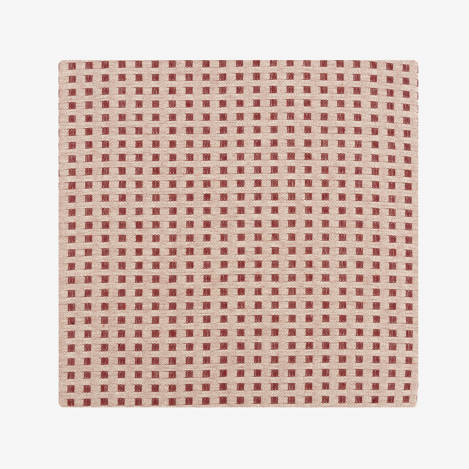 Mantel de algod&oacute;n reciclado granate Trivial 140x200cm