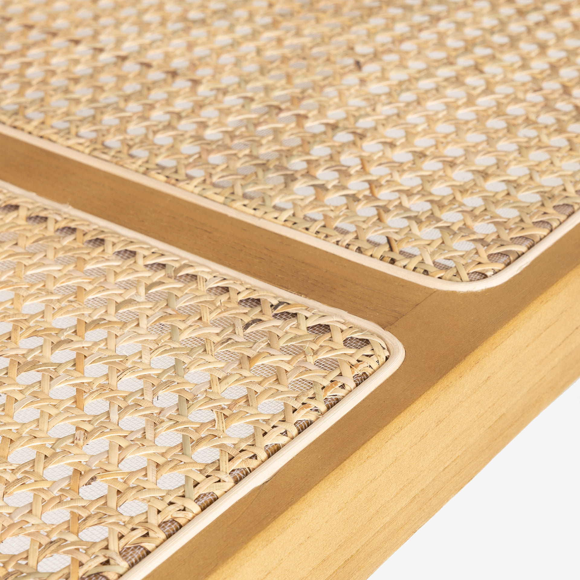 Banco de rat&aacute;n marr&oacute;n claro Elodye Clau&Chloe