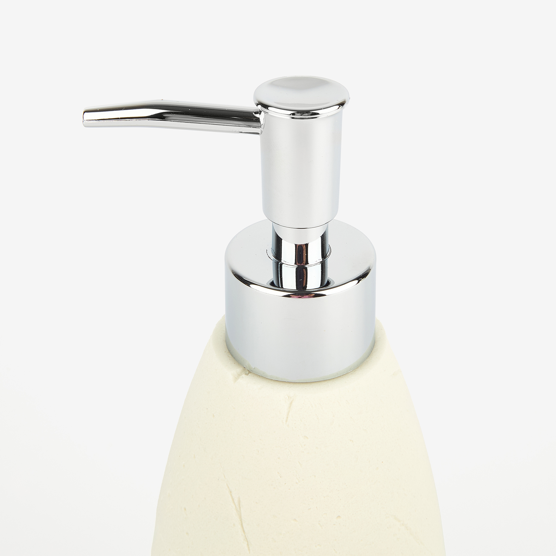 Dispensador de jab&oacute;n de ba&ntilde;o con efecto piedra Apolo &Oslash;7x14cm