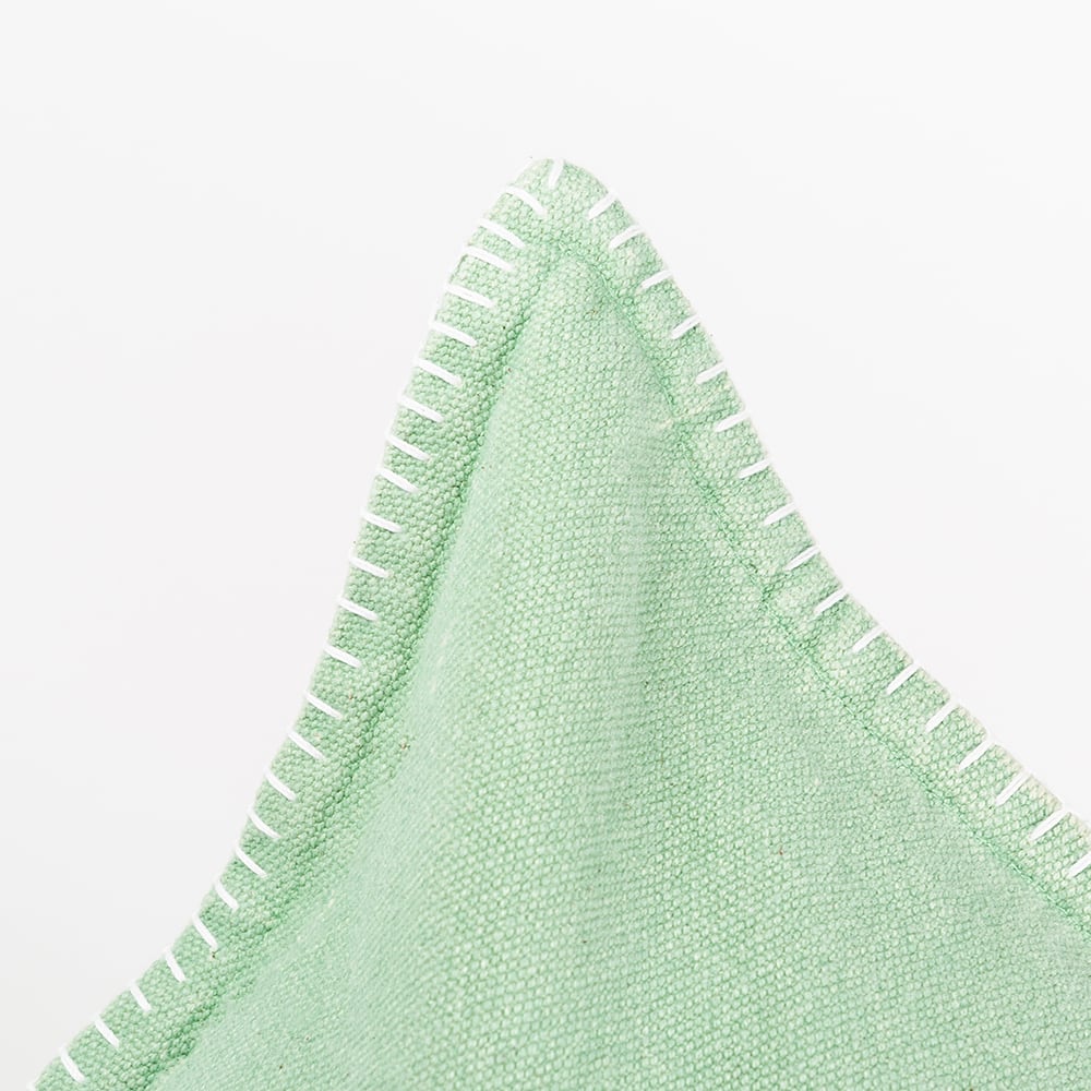 Funda de coj&iacute;n verde Stonewashed 60x60cm