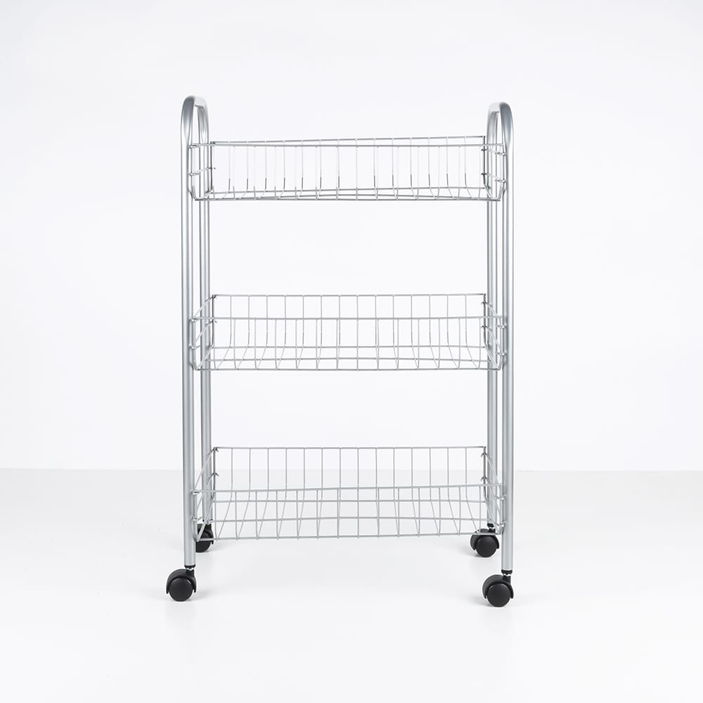 Carro de metal con 3 estantes Akila 41x26x64cm