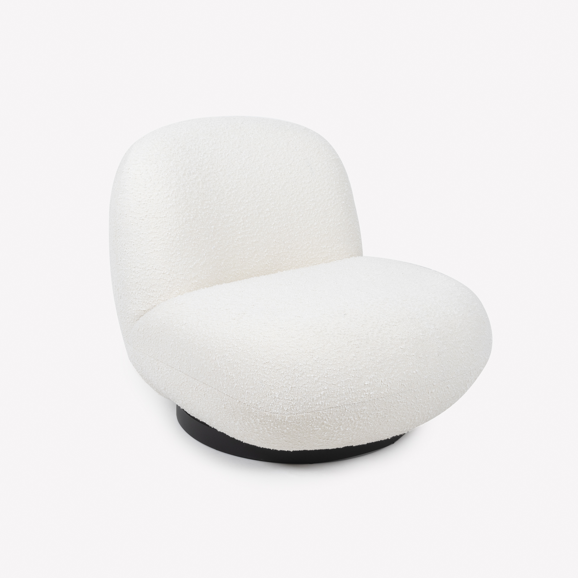 Butaca de borreguito giratoria blanca Pacha 81x95x71cm Clau&Chloe