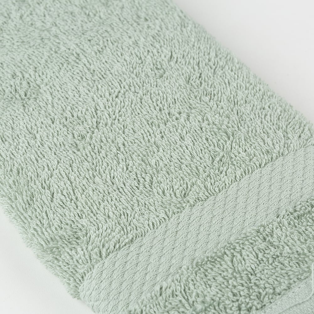 Toalla de tocador de algodón verde agua Vic 30x50cm - 500 gr/m²