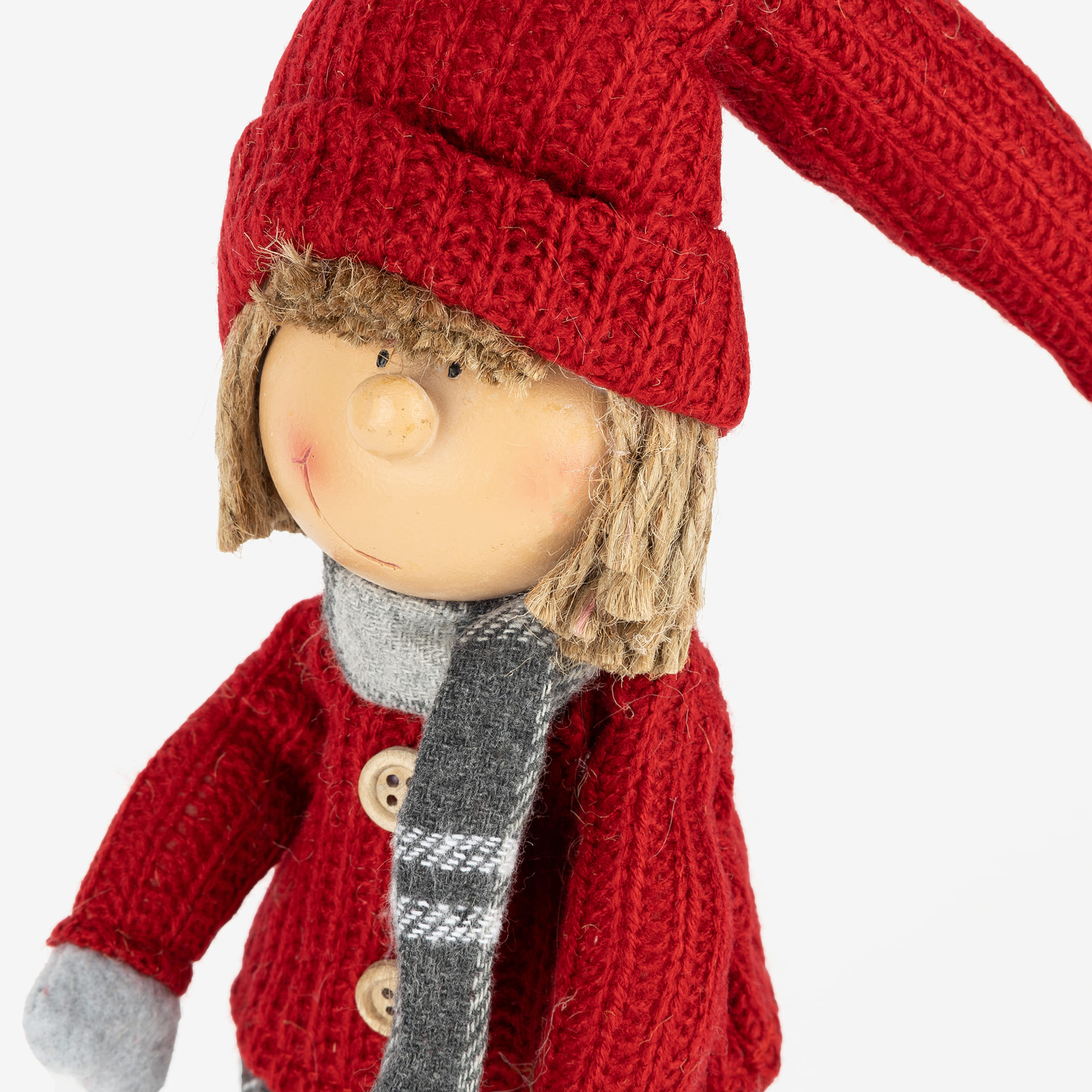 Figura decorativa Mu&ntilde;eco ni&ntilde;o de pie 48cm