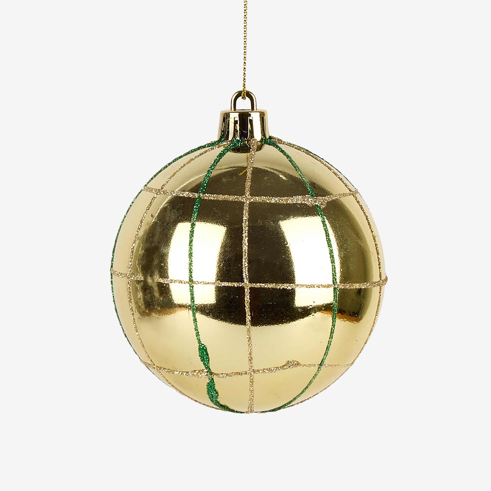 Set de 12 bolas decorativas brillo &Oslash;8cm