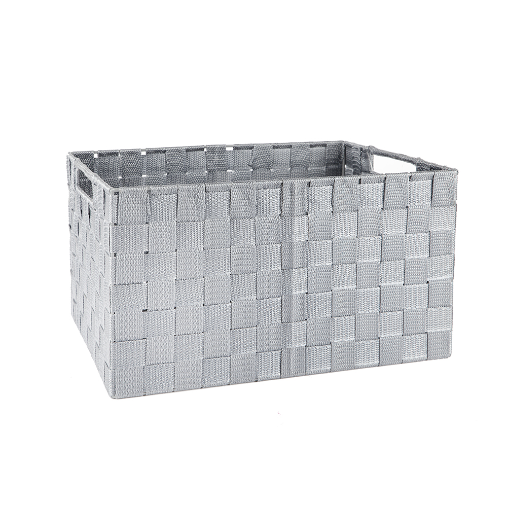 Contenedor con asas trenzado Aran 33x23x18cm