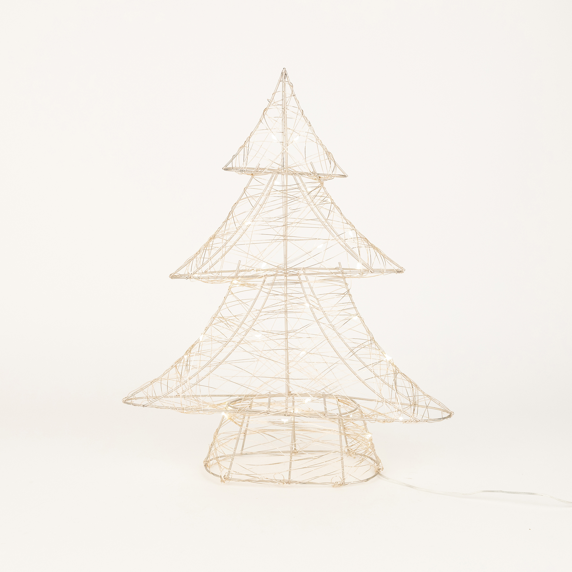 Figura decorativa LED Árbol dorado led 40cm