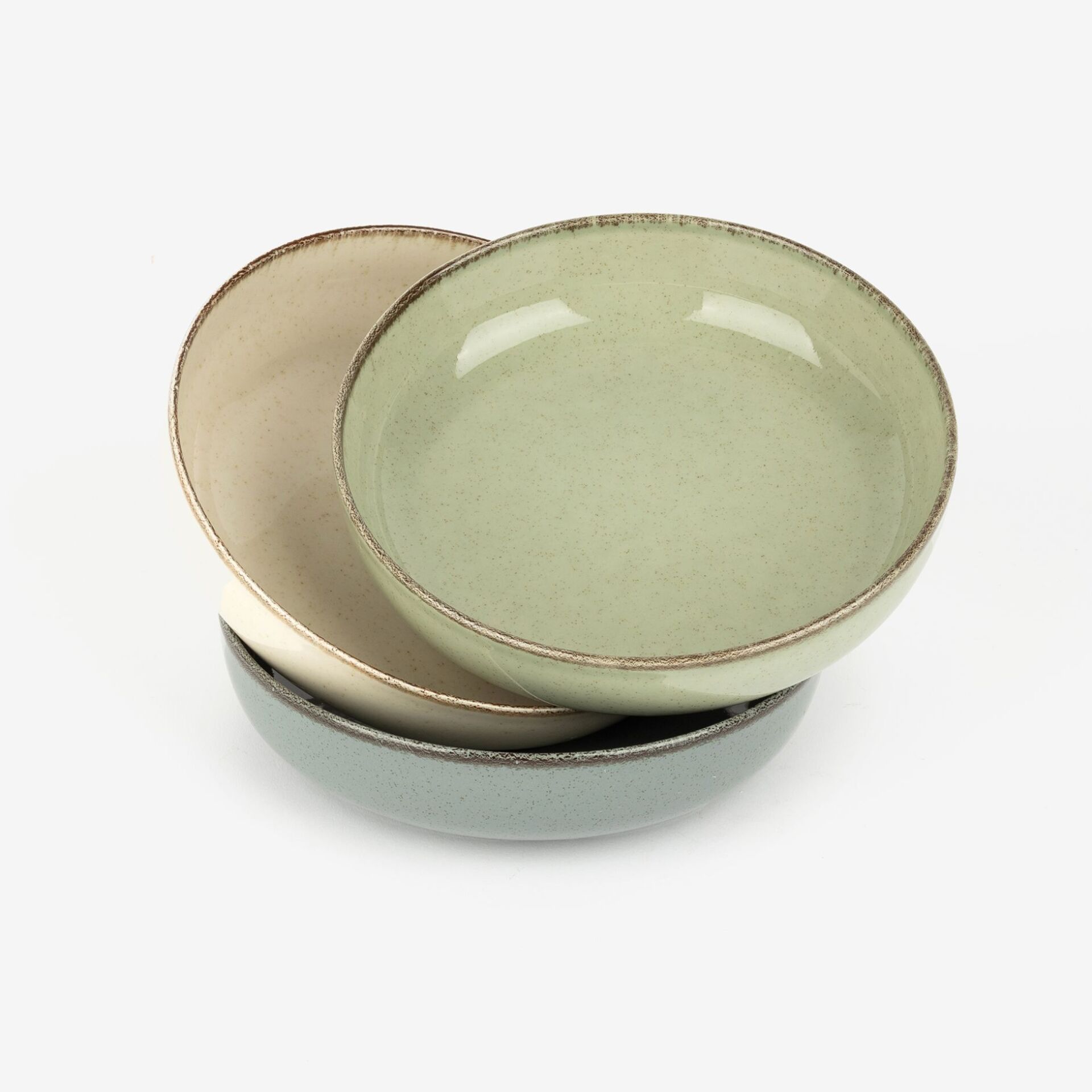 Plato hondo de porcelana azul Olite &Oslash;20cm