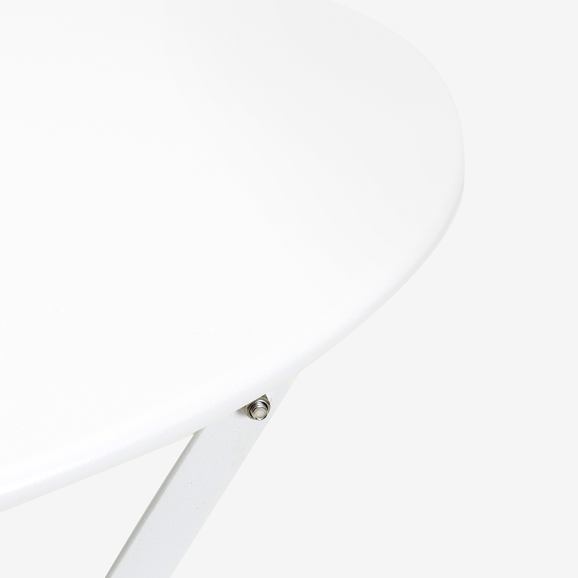 Set de jard&iacute;n plegable de mesa y 2 sillas de acero blanco Bistro