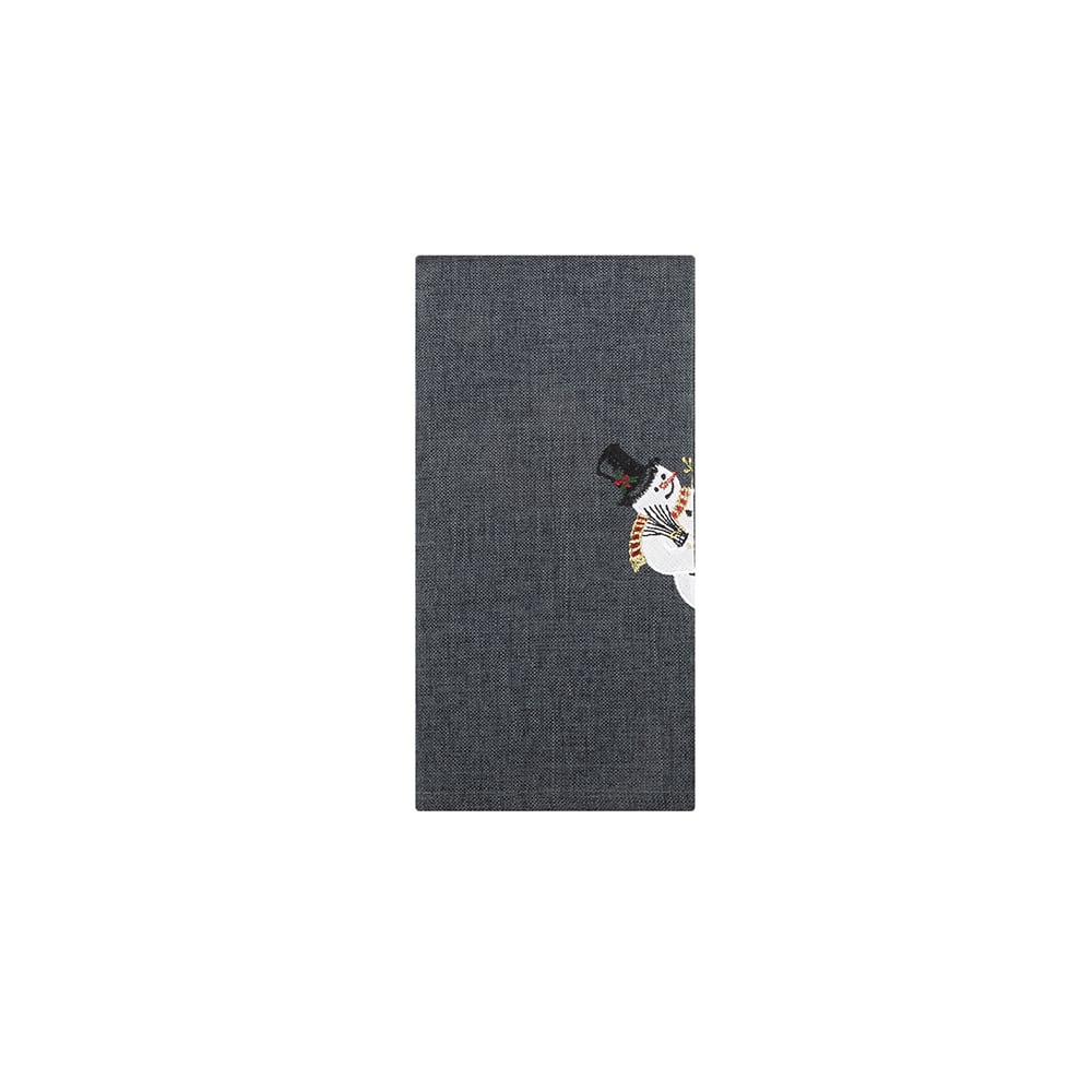 Servilleta gris muñeco nieve 45x45cm