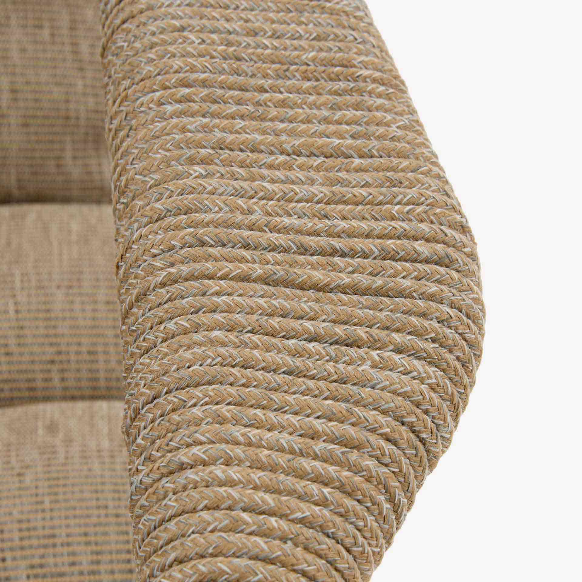 Conjunto de jard&iacute;n para 4 personas de acero caoba Solani