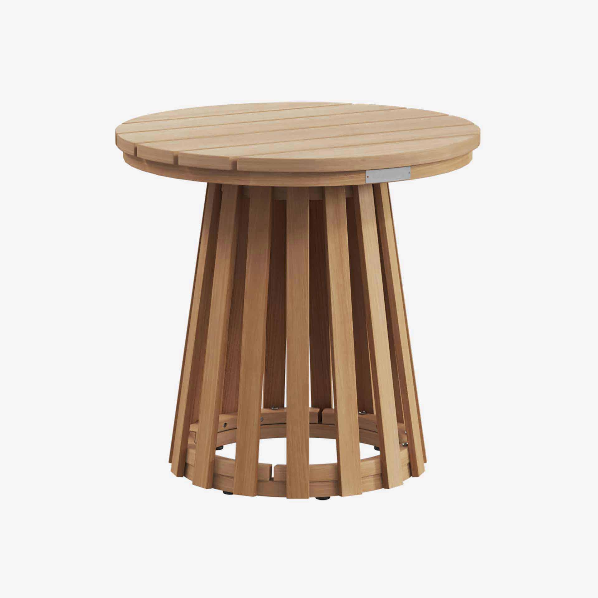 Mesa auxiliar de jard&iacute;n de madera de acacia Osnik &Oslash;50x47cm