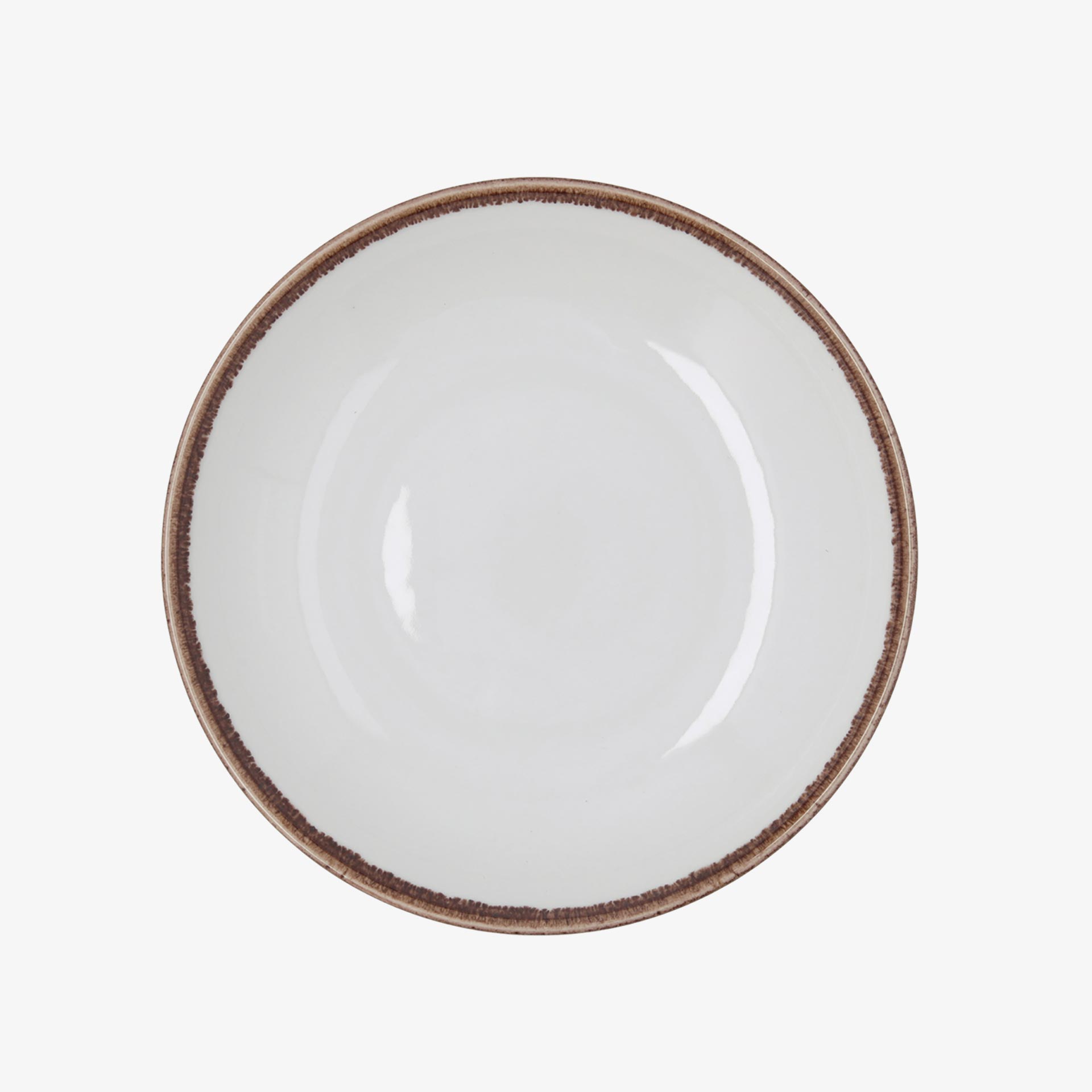 Plato hondo blanco de porcelana Pietra &Oslash;23cm
