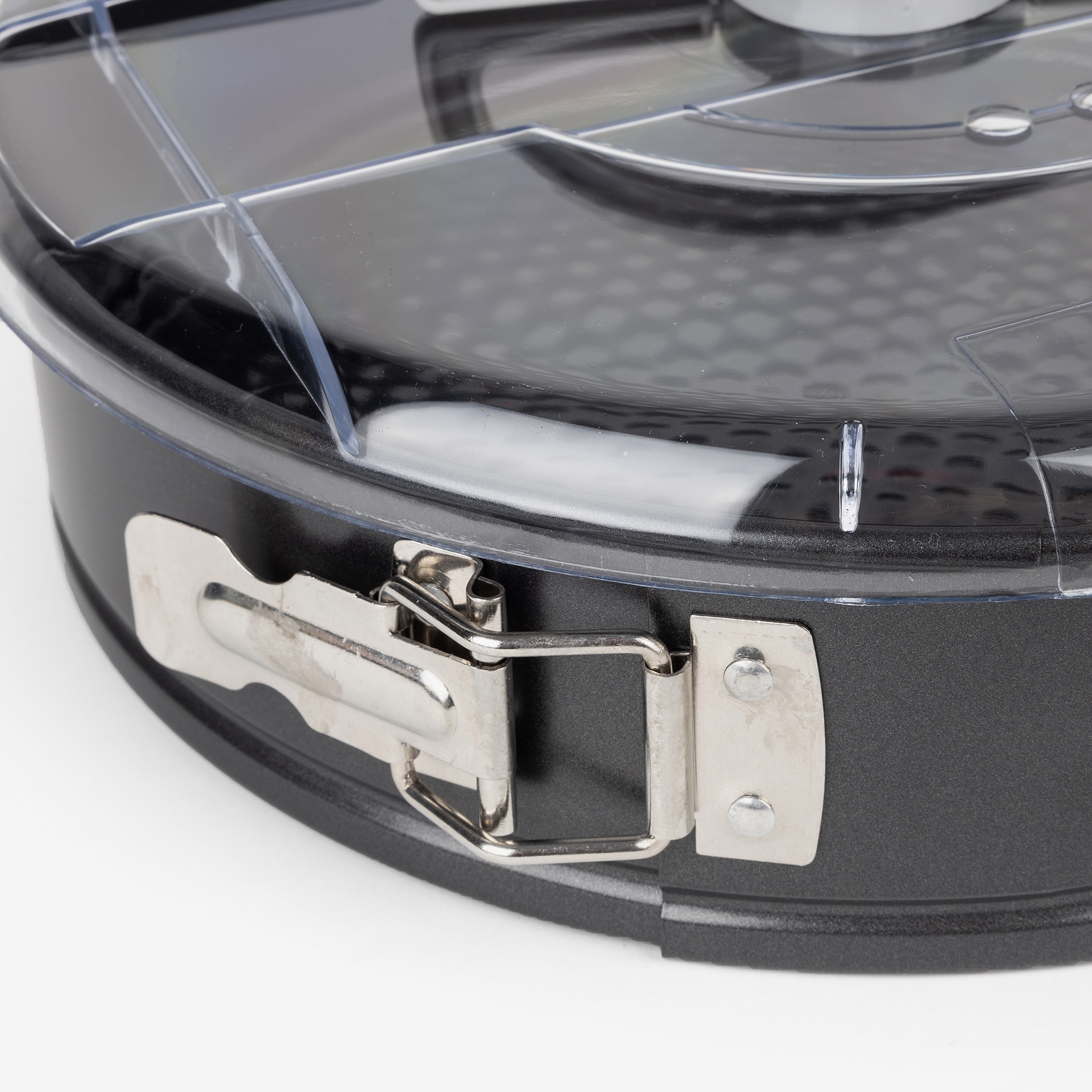 Molde desmontable redondo con tapa y asa 26cm