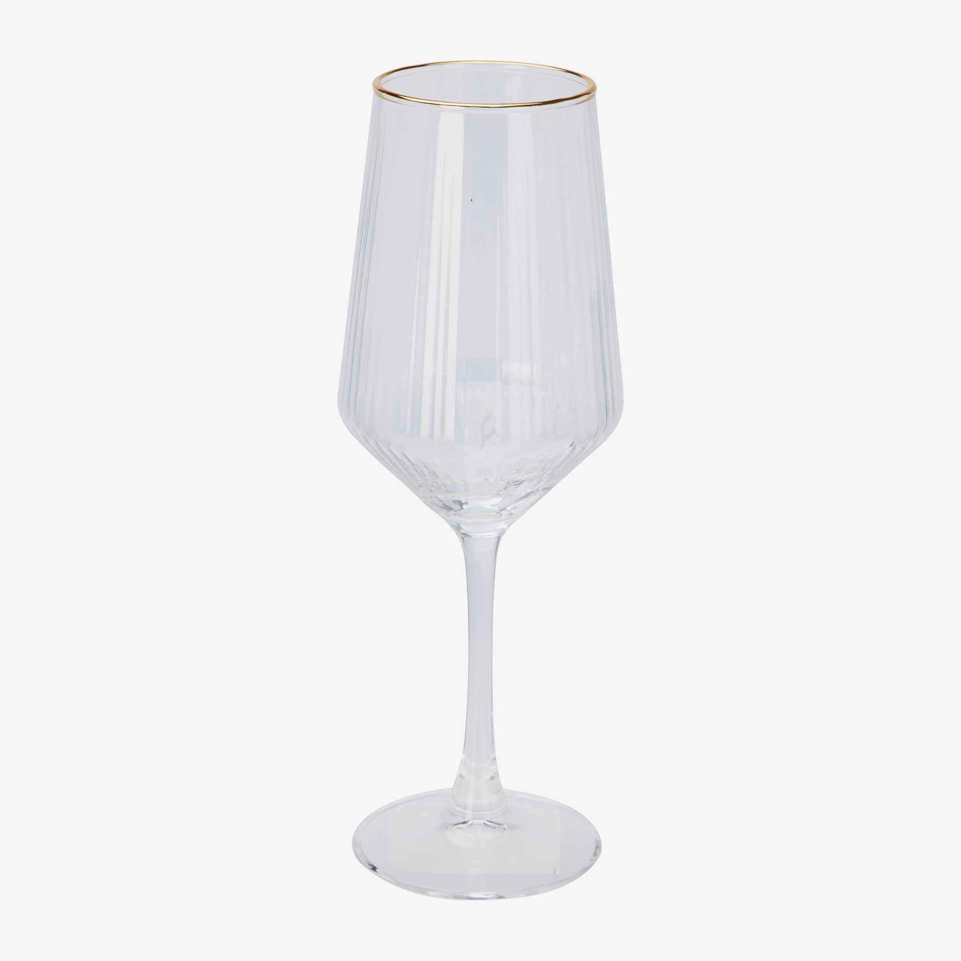 Copa de vino de vidrio con filo dorado Lumiere 38cl