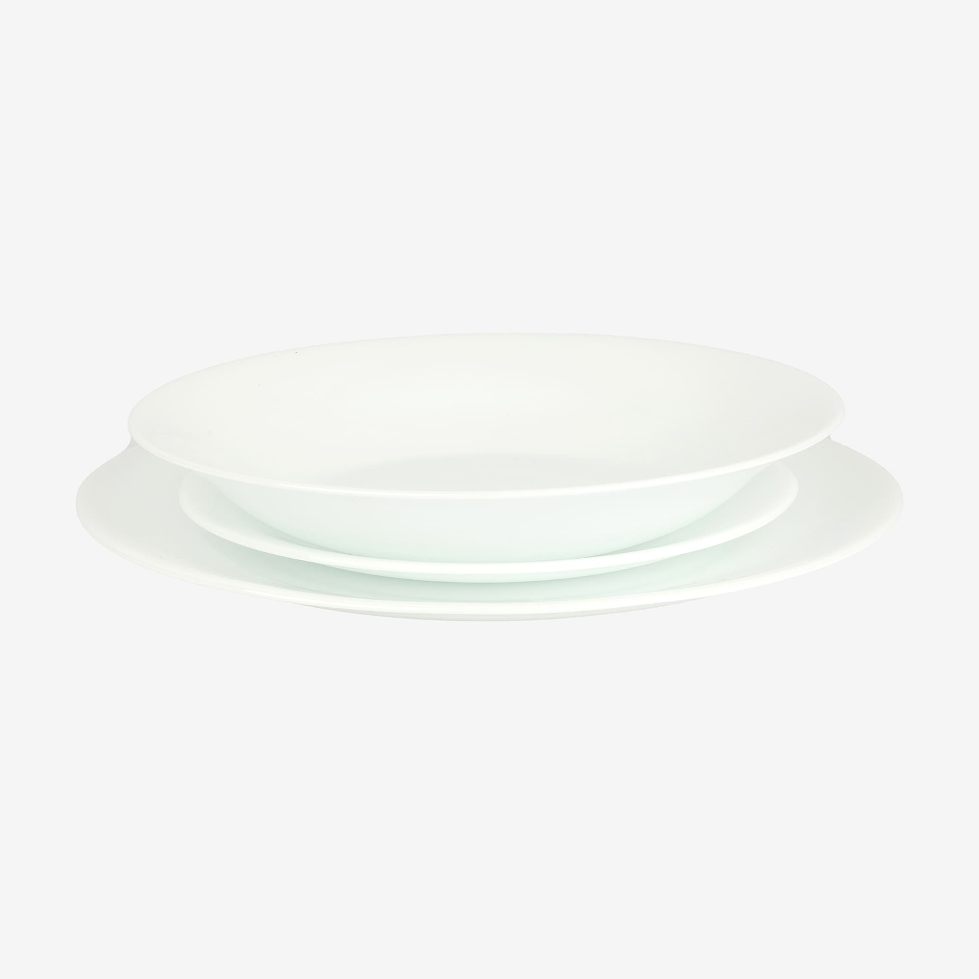 Vajilla de 18 piezas de opal blanca Vega