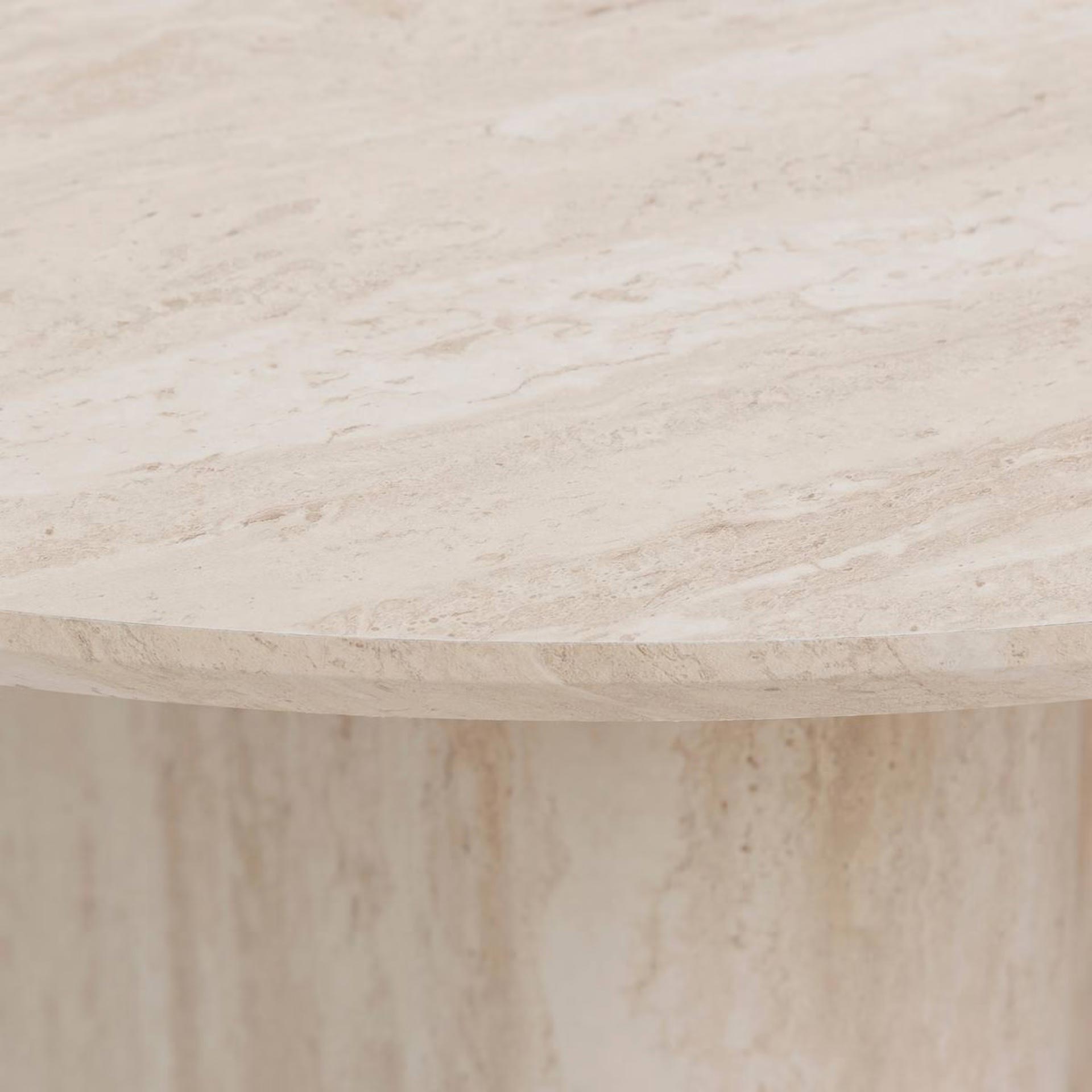 Mesa de comedor de madera efecto travertino Elva 180x90cm