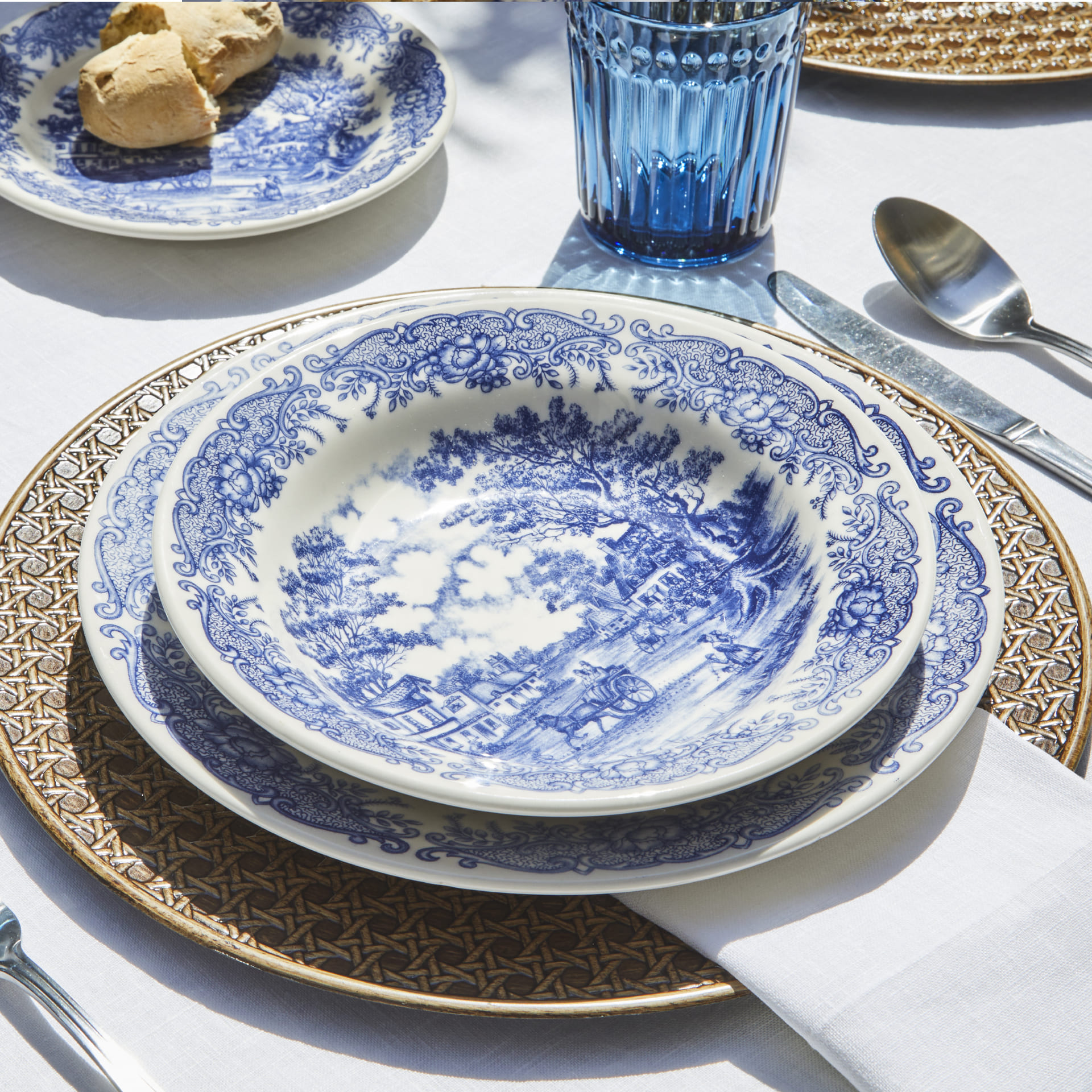 Dinner Plates Vajilla Queen Churchill Tableware Queen's By