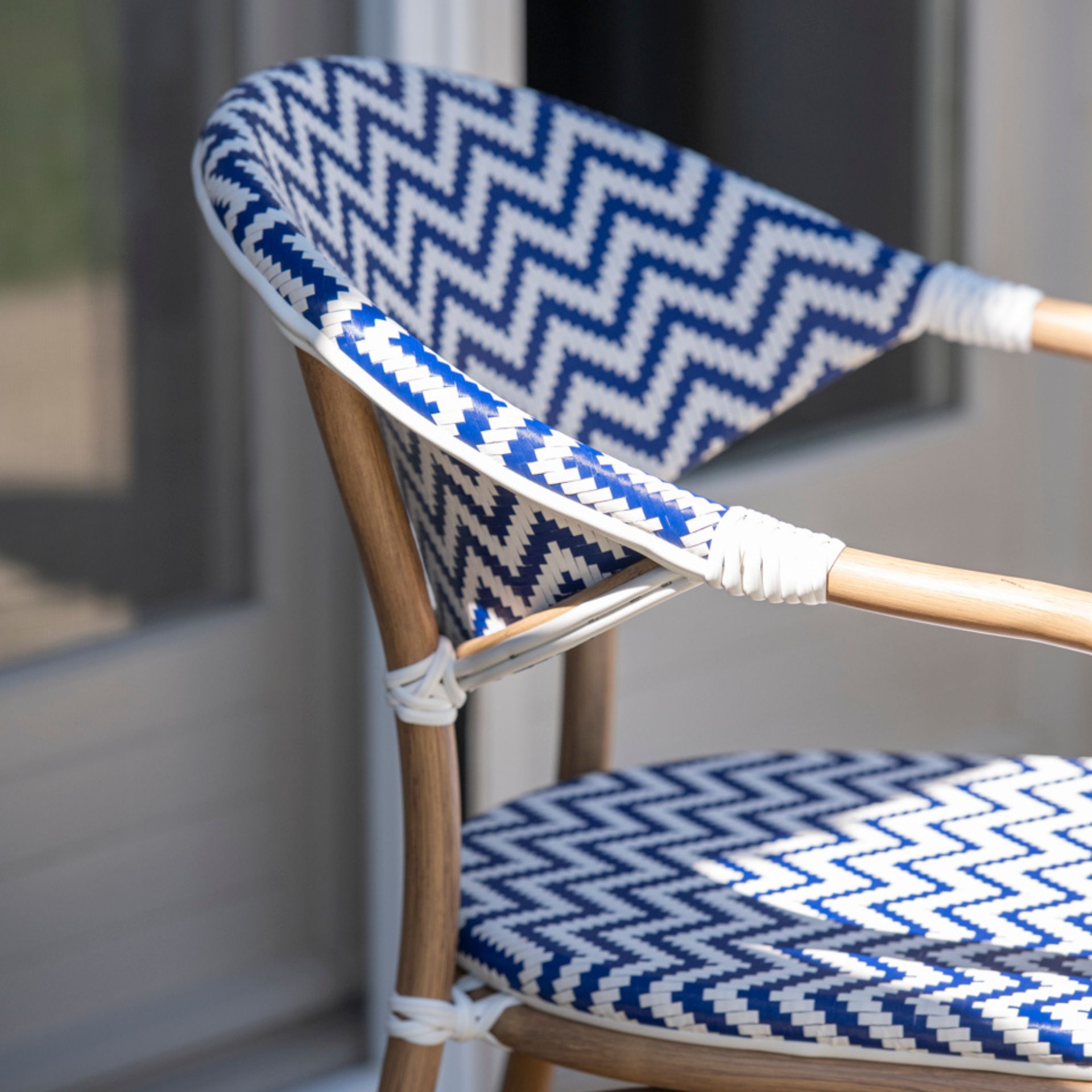 Silla de jardín de ratán sintético Marine 57x60x83cm