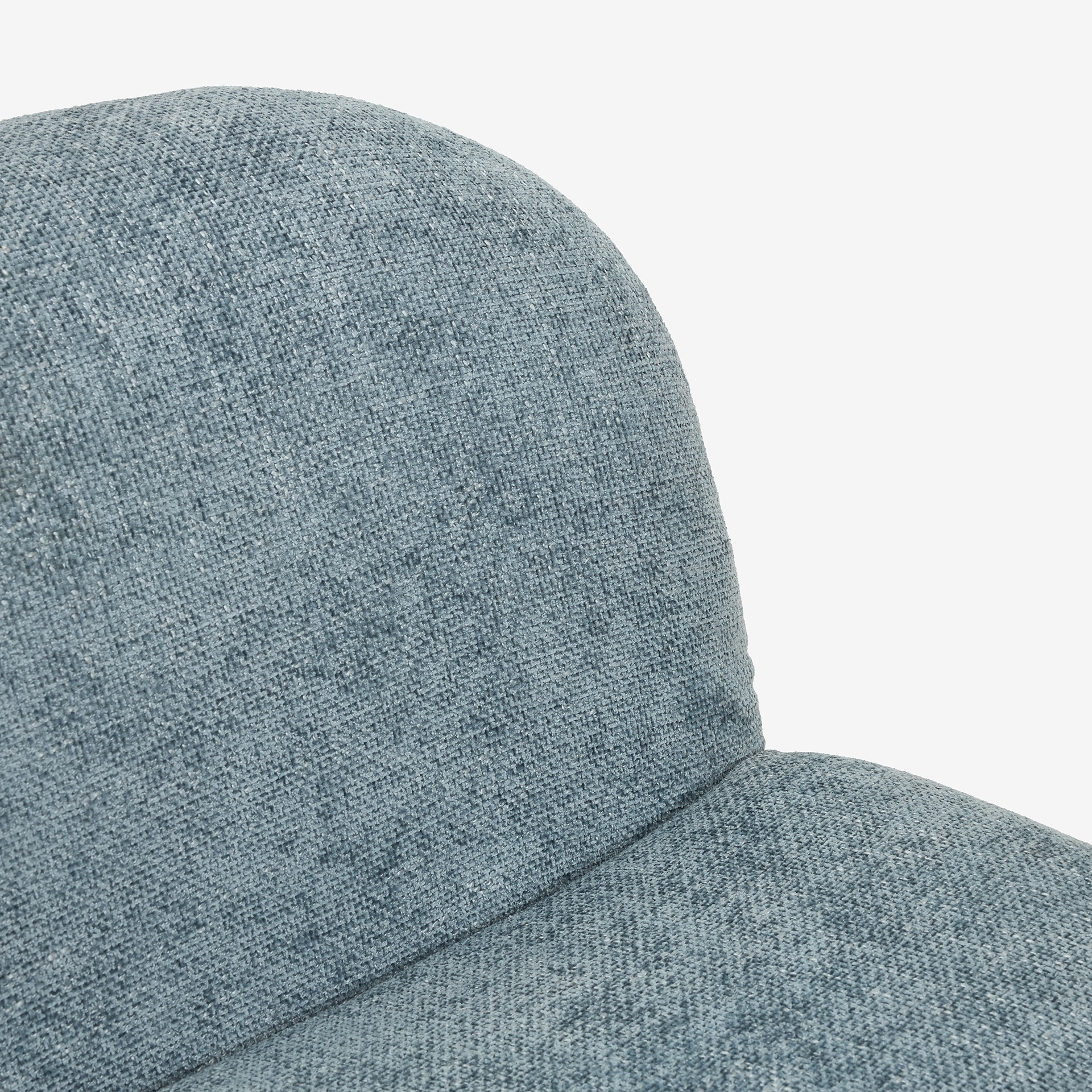 Butaca de algodón azul claro Aicha 85x82x77cm Clau&Chloe