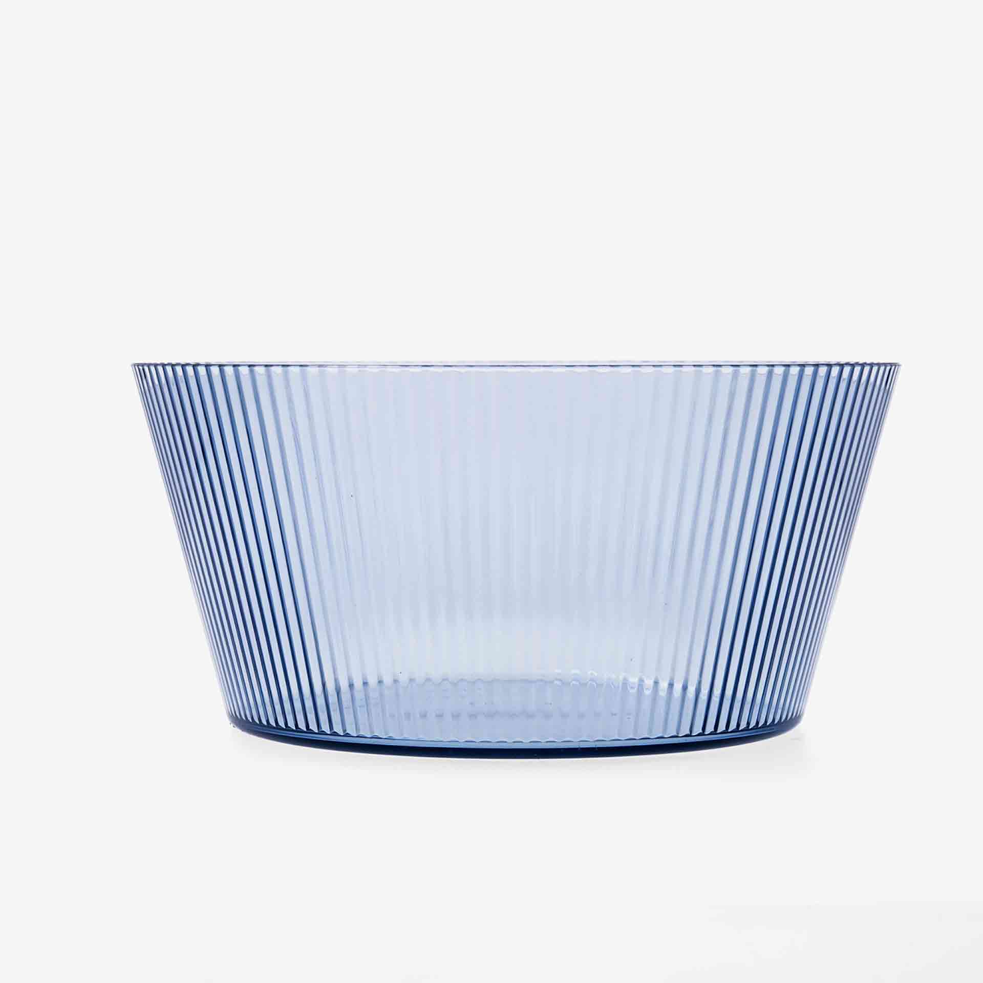 Ensaladera de pl&aacute;stico azul Solara &Oslash;25cm