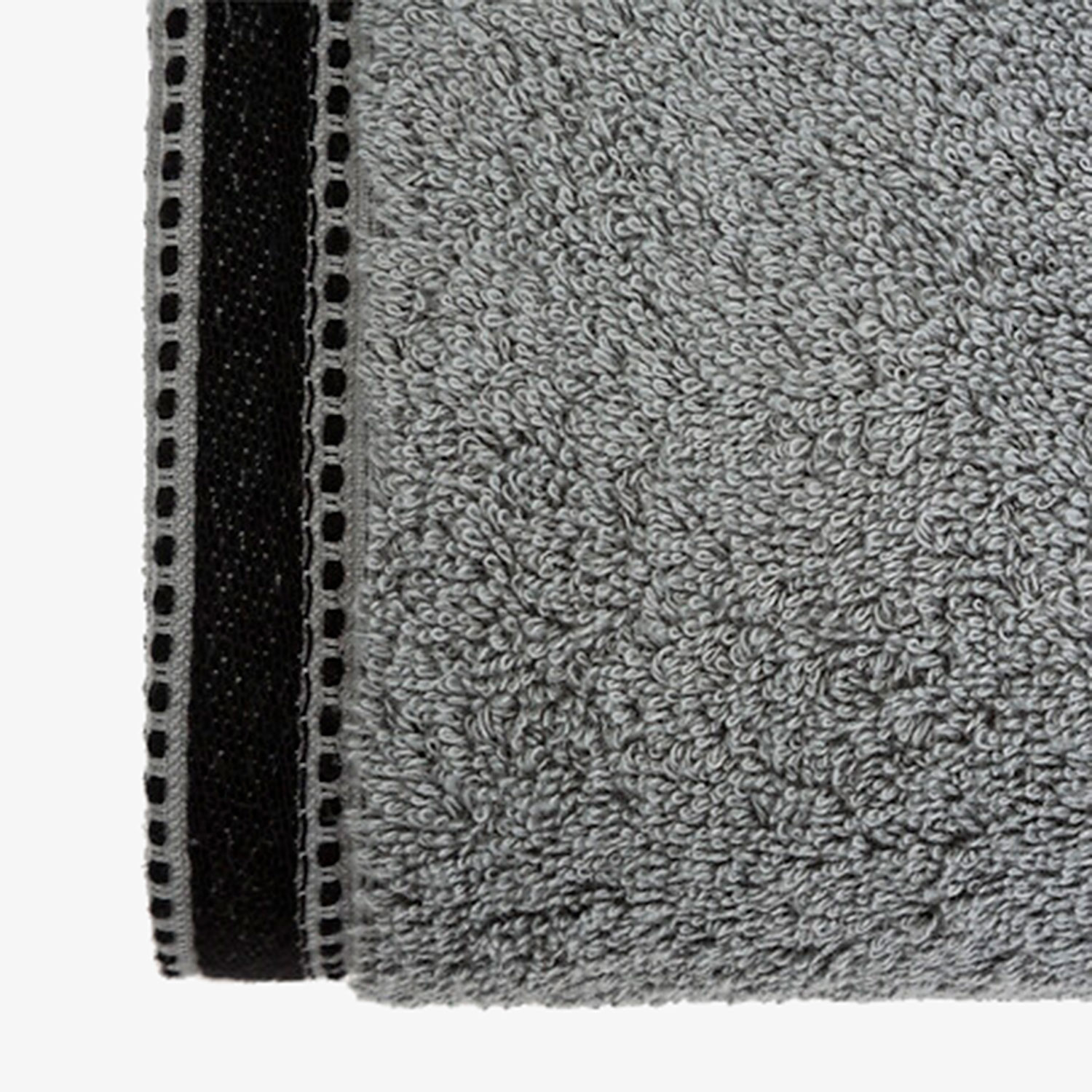 Toalla de ducha de algod&oacute;n gris Sena 70x130cm - 550 g/m&sup2;