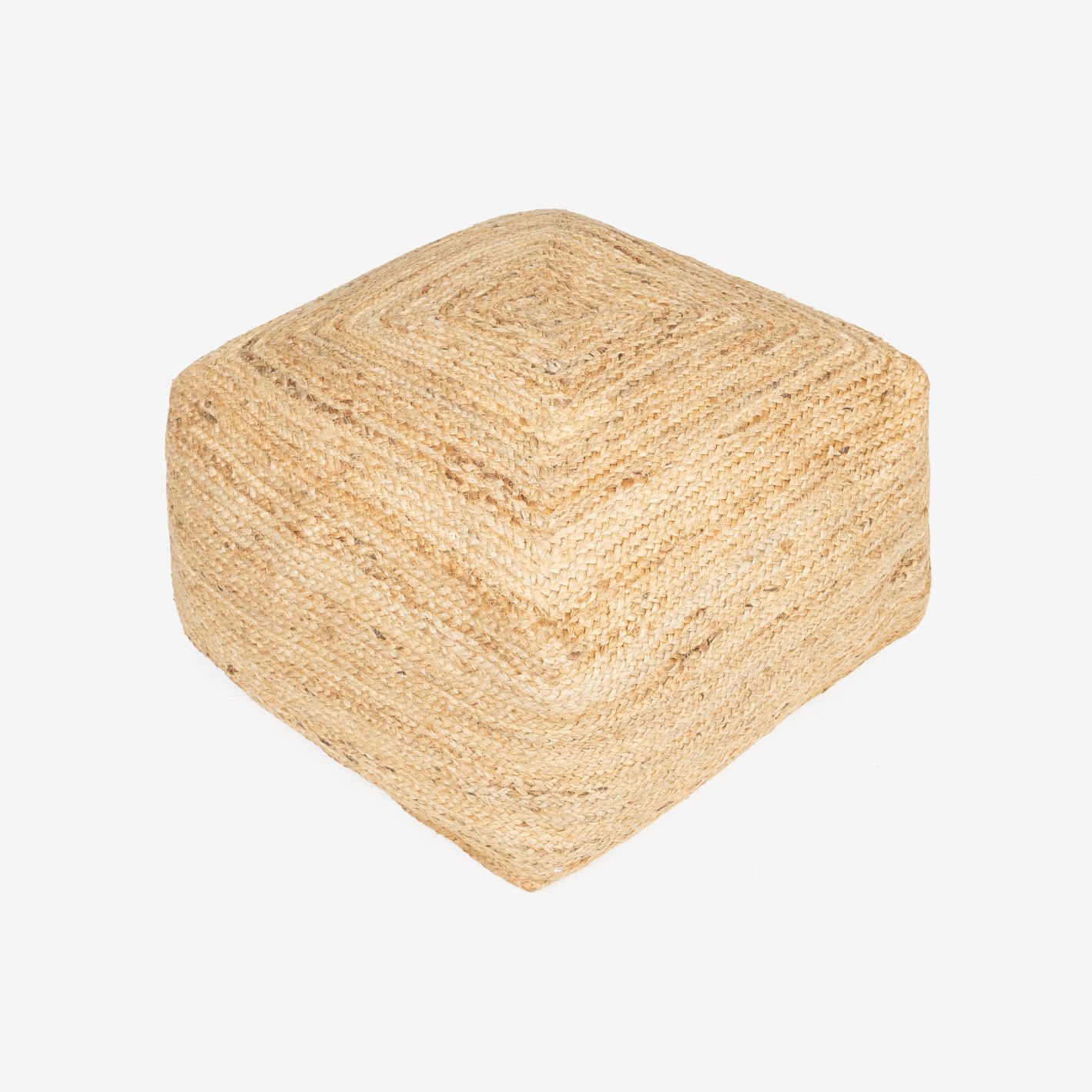 Puf de yute trenzado 60x60x35cm