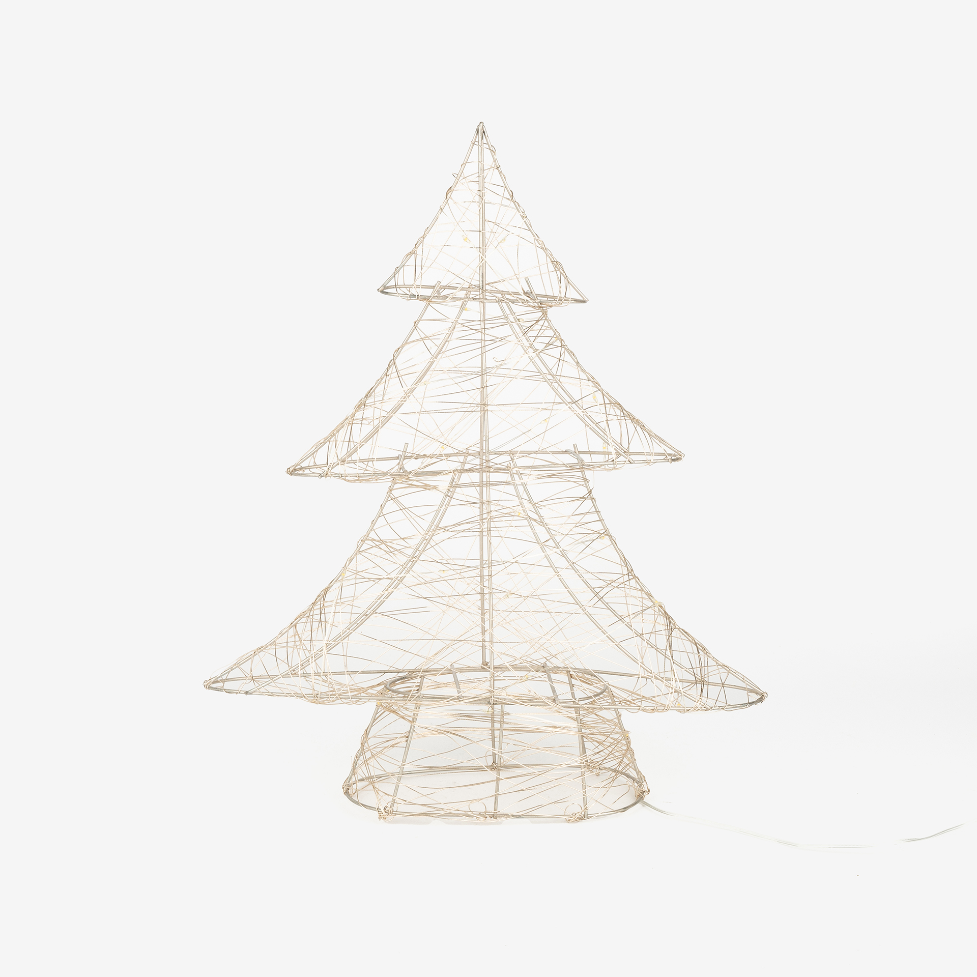 Figura decorativa LED Árbol dorado led 40cm