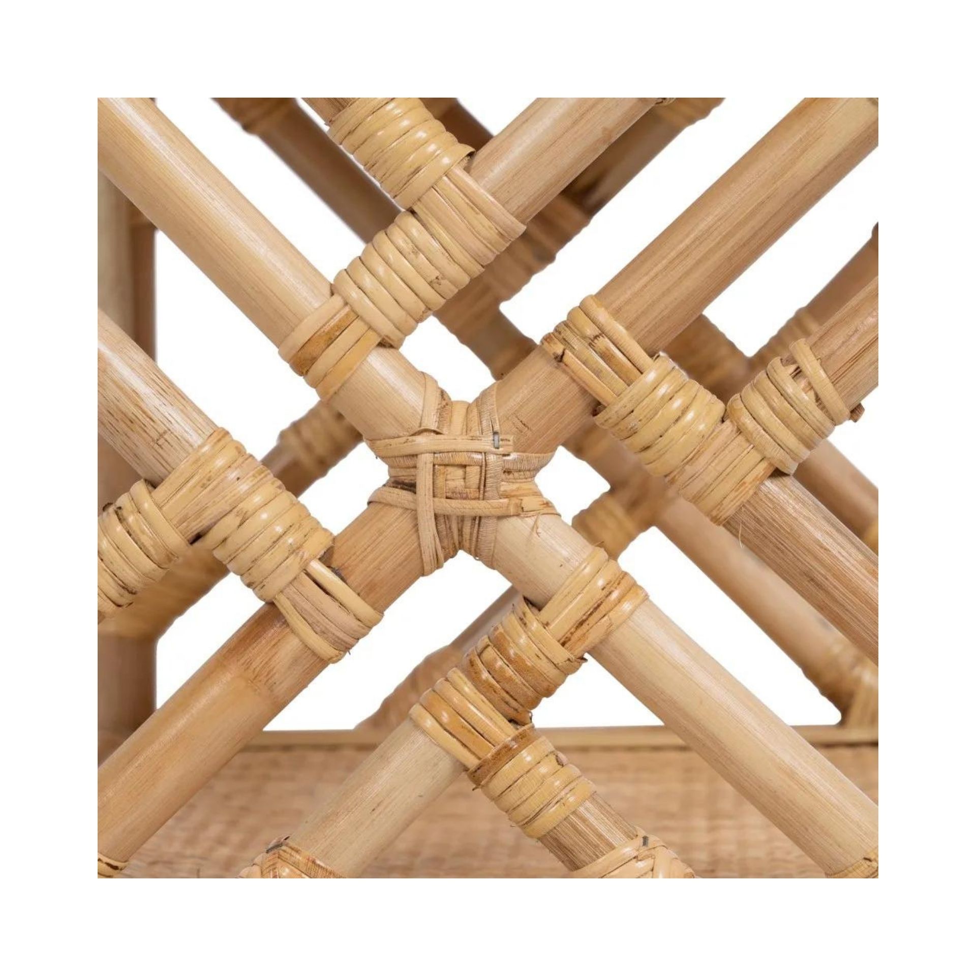 Mesa de noche de ratán 45x35x50cm