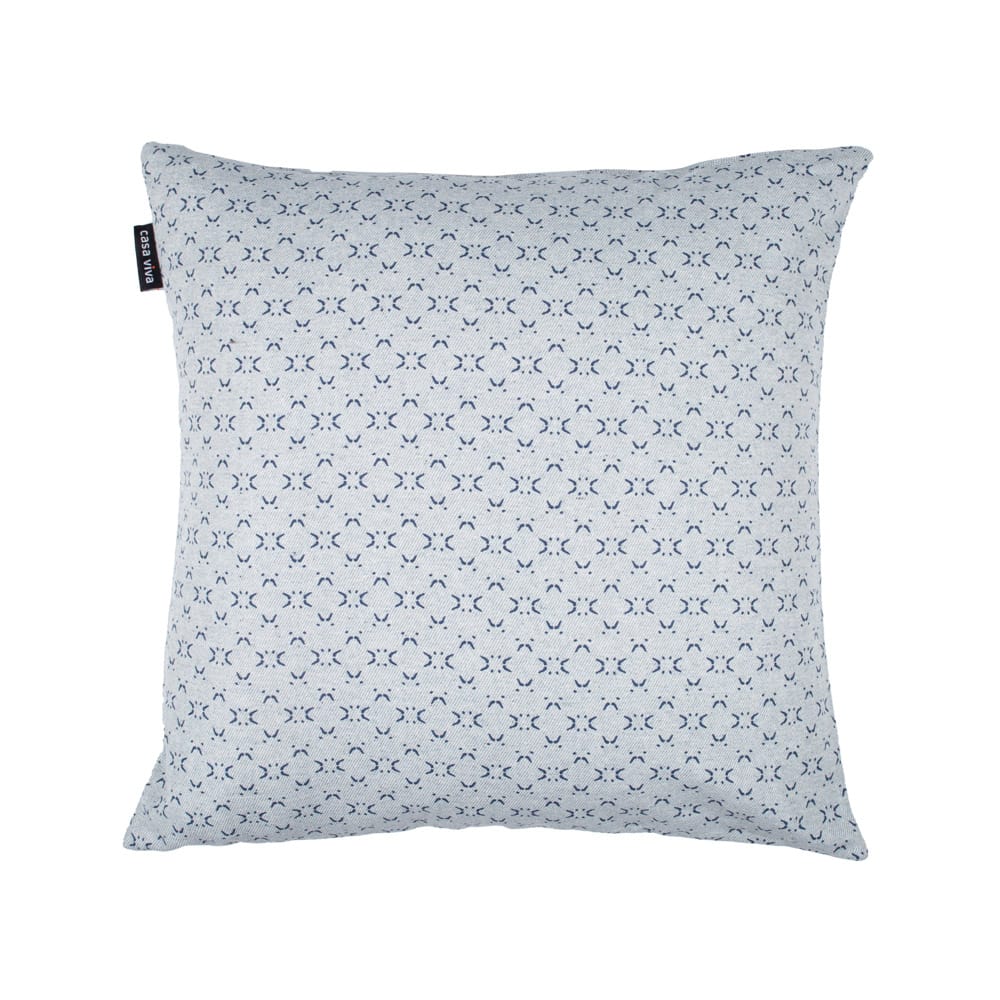 Funda de coj&iacute;n de algod&oacute;n azul Caney 45x45cm