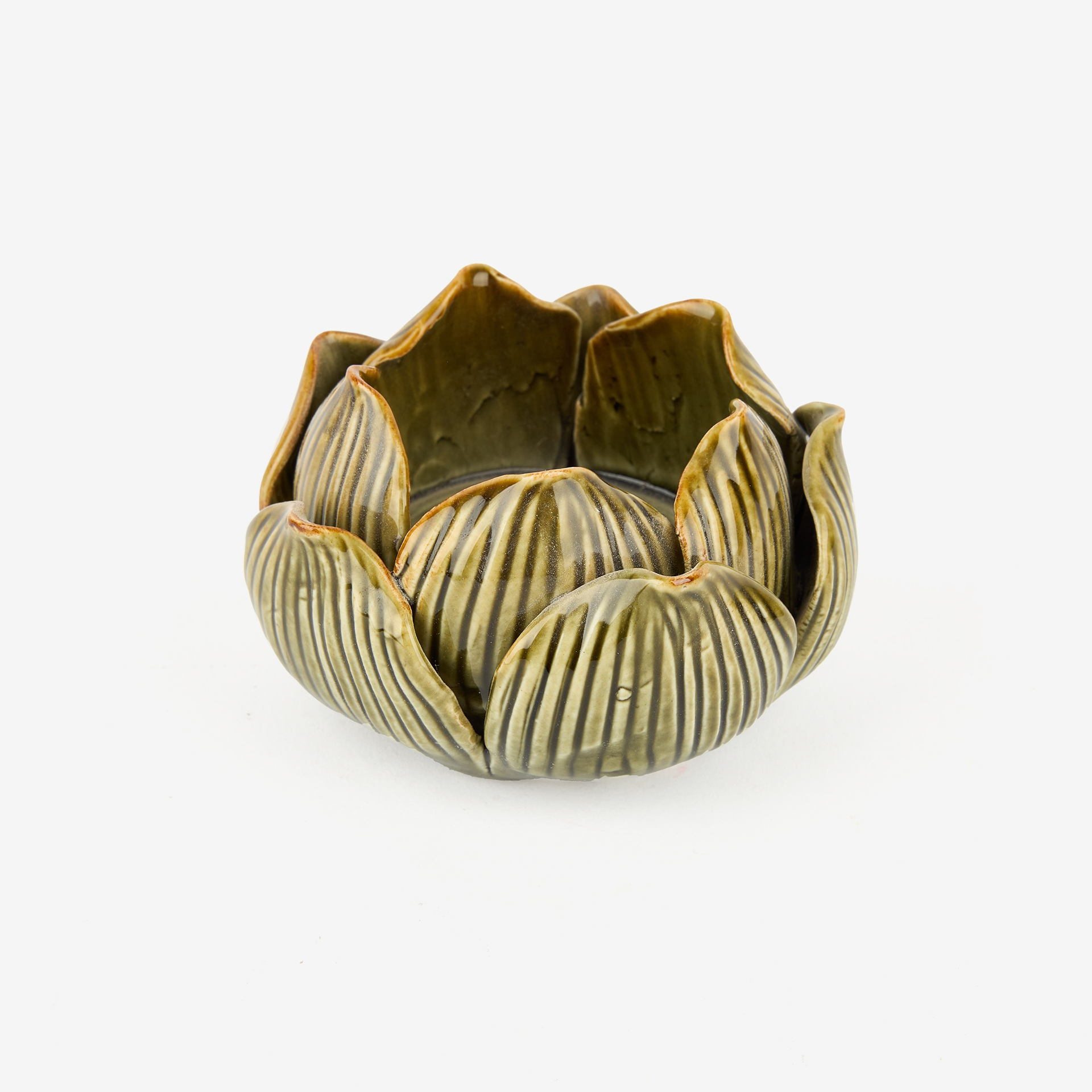 Portavelas de porcelana Loto 6cm en varos colores