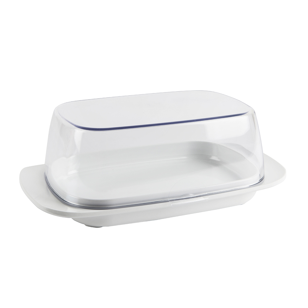 Mantequillera de plástico transparente con base Mepal