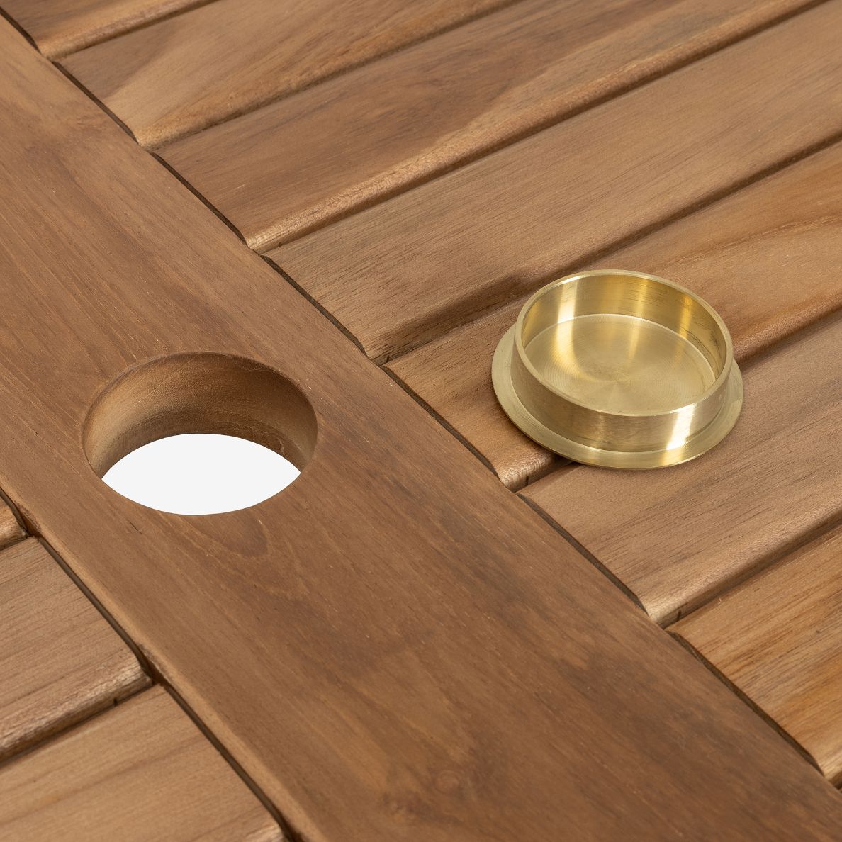 Mesa rectangular de madera de teca 135x85x75cm