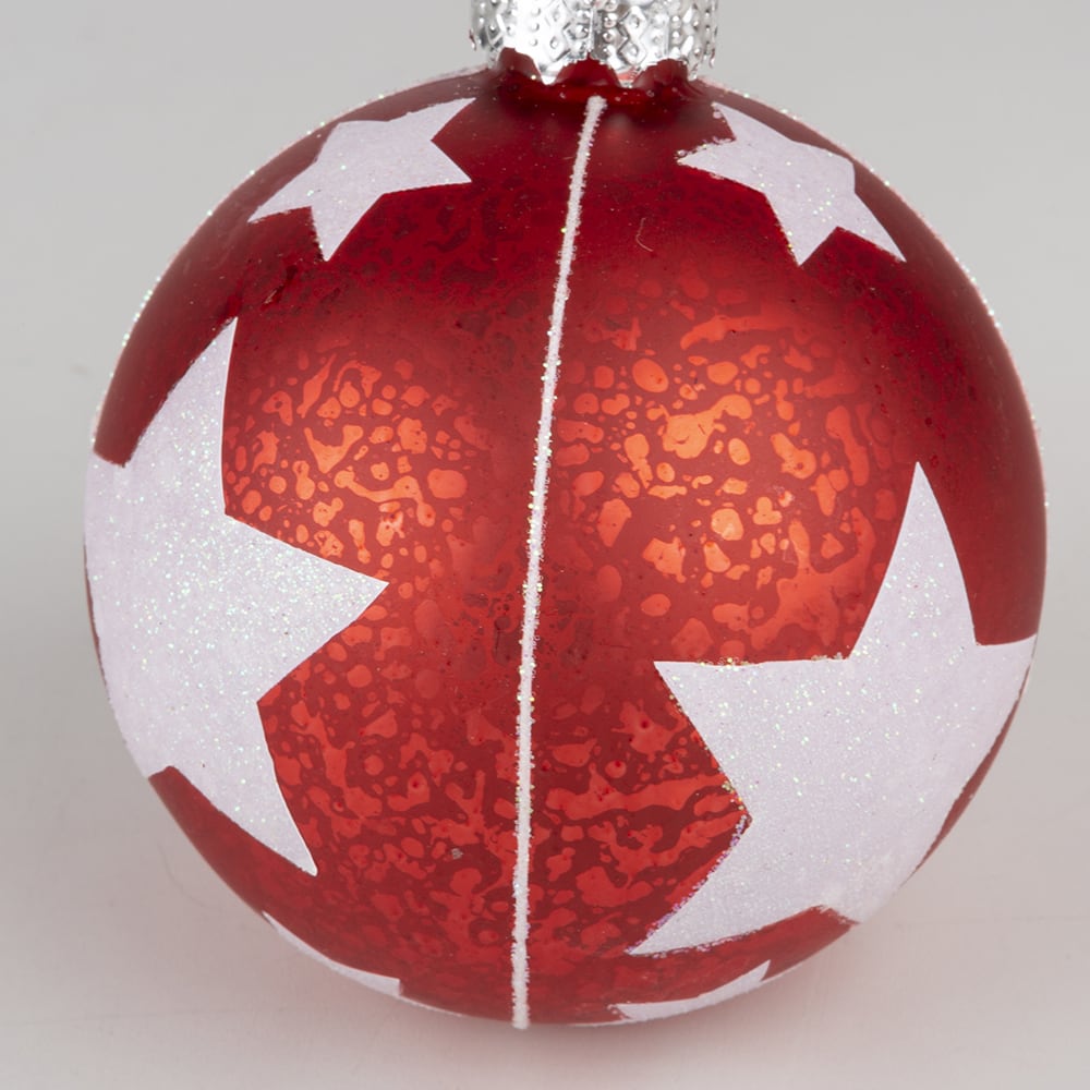 Bola decorativa roja Estrella 8cm