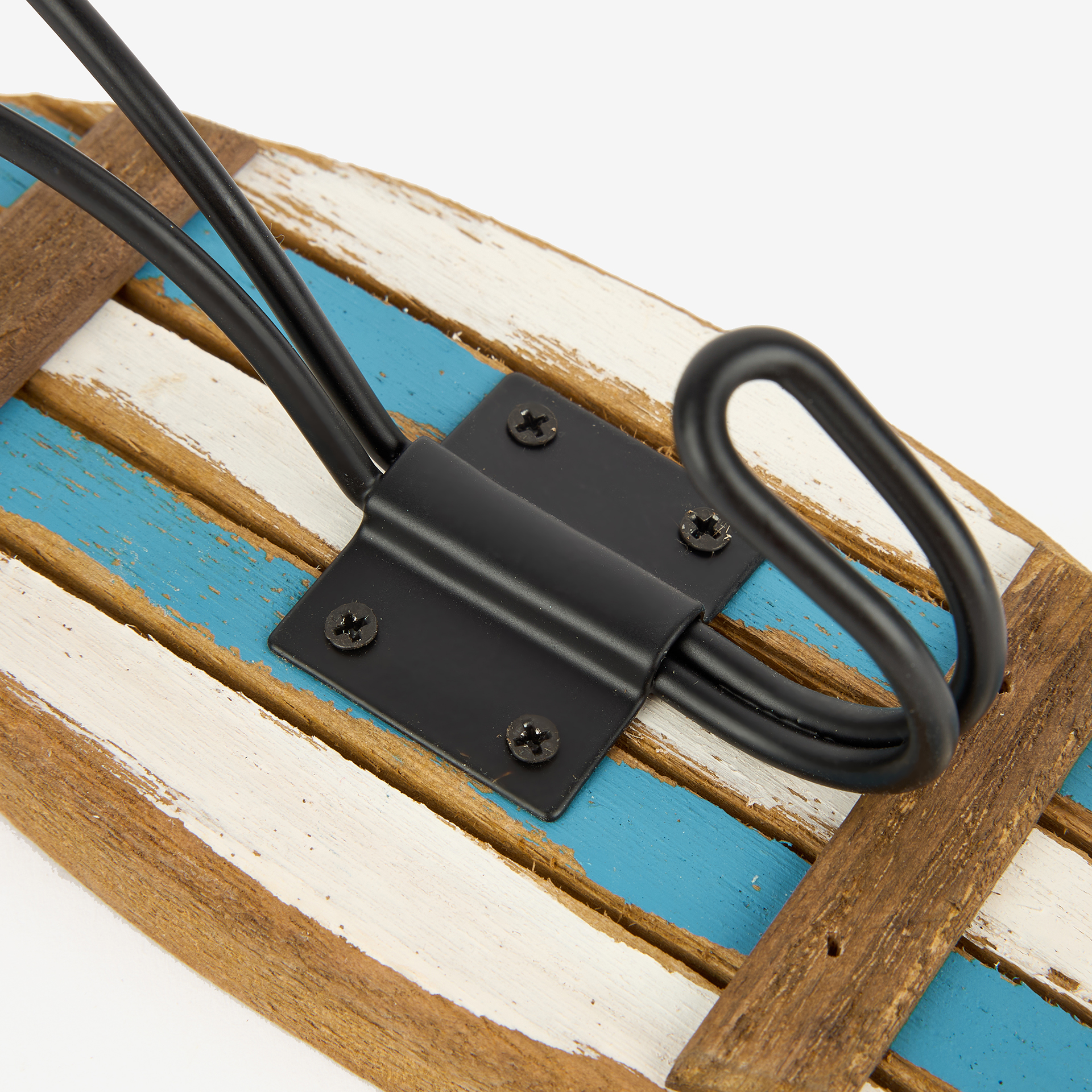 Perchero de pared de madera con 1 gancho Sea 18cm