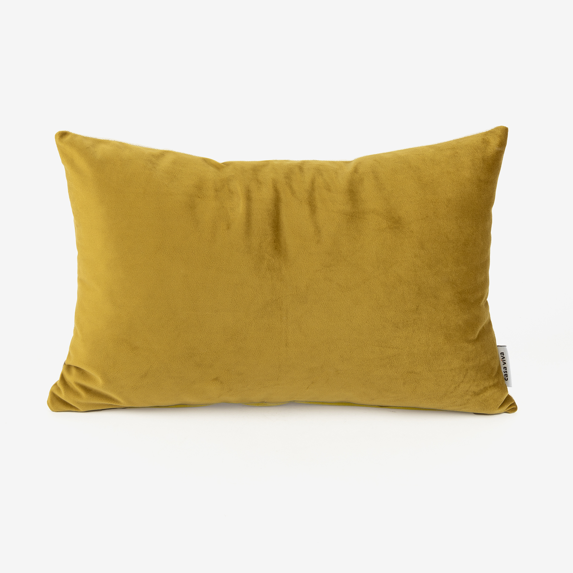 Funda de coj&iacute;n de terciopelo verde oliva 30x45cm