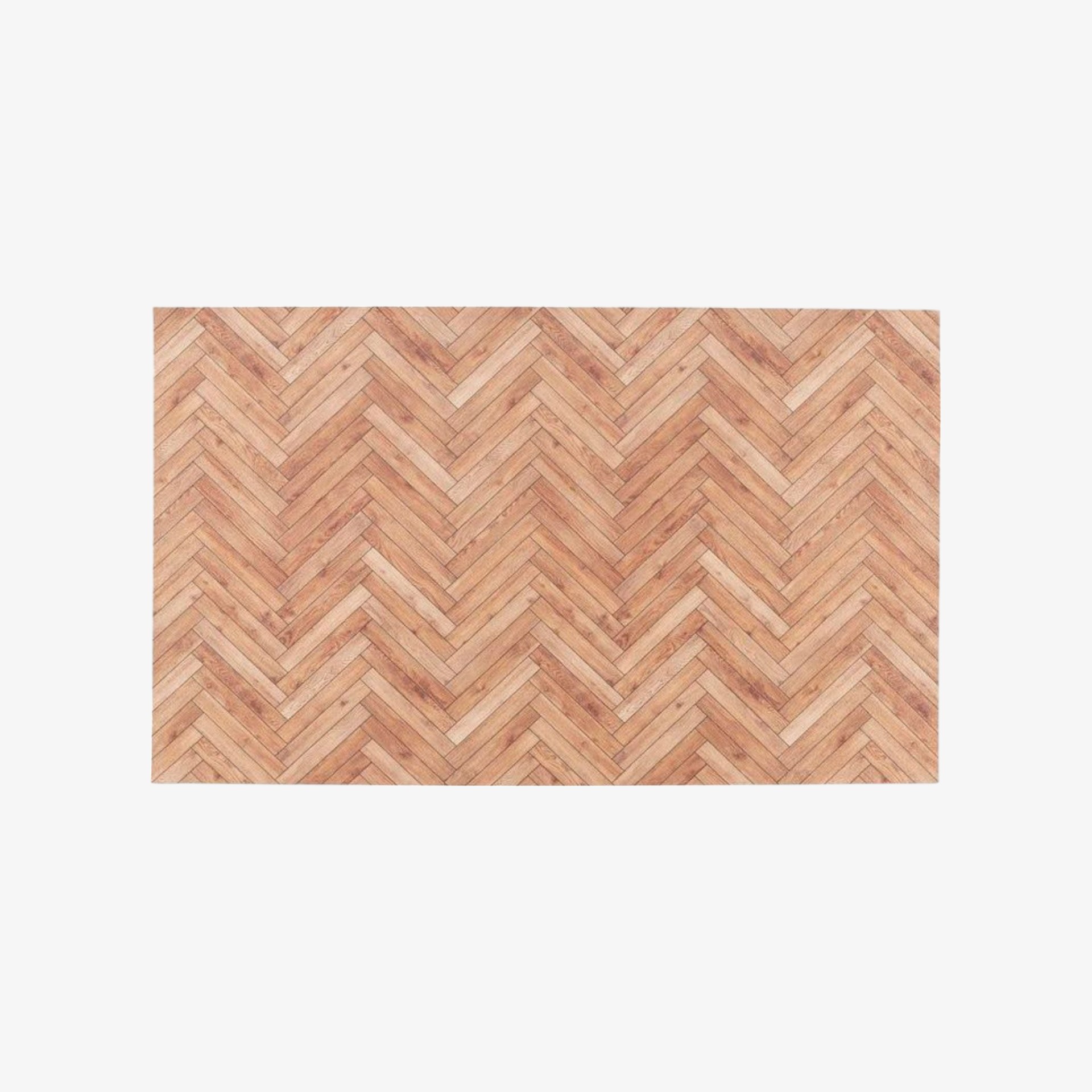 Alfombra de cocina vinilo efecto madera Zig Zag 75x45cm