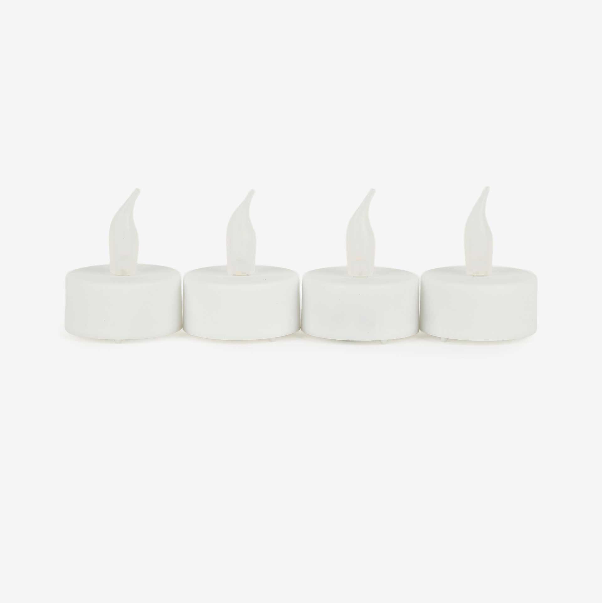 Set de 4 velas de té Led con parpadeo