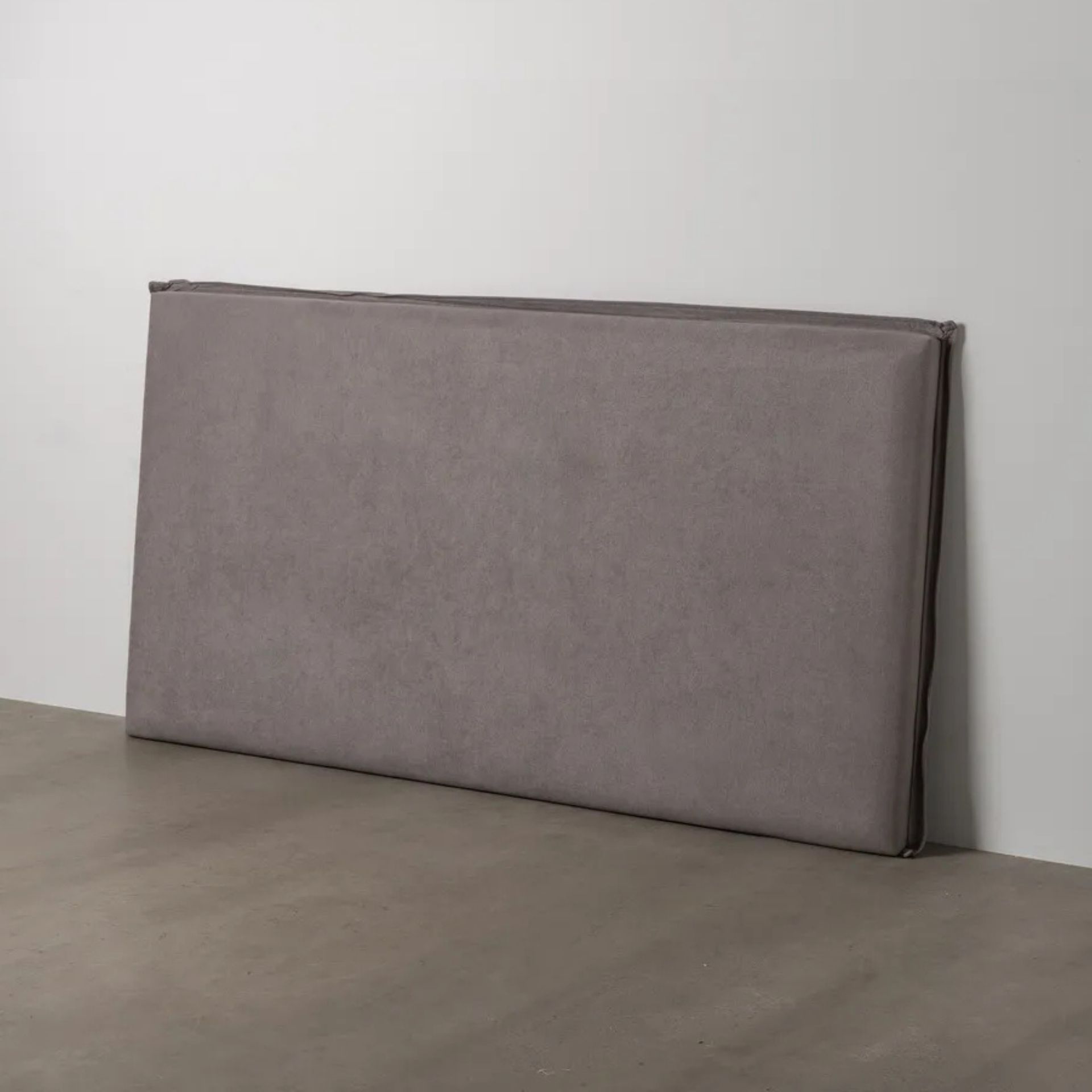 Cabecero tapizado desenfundable gris 190x8x100cm