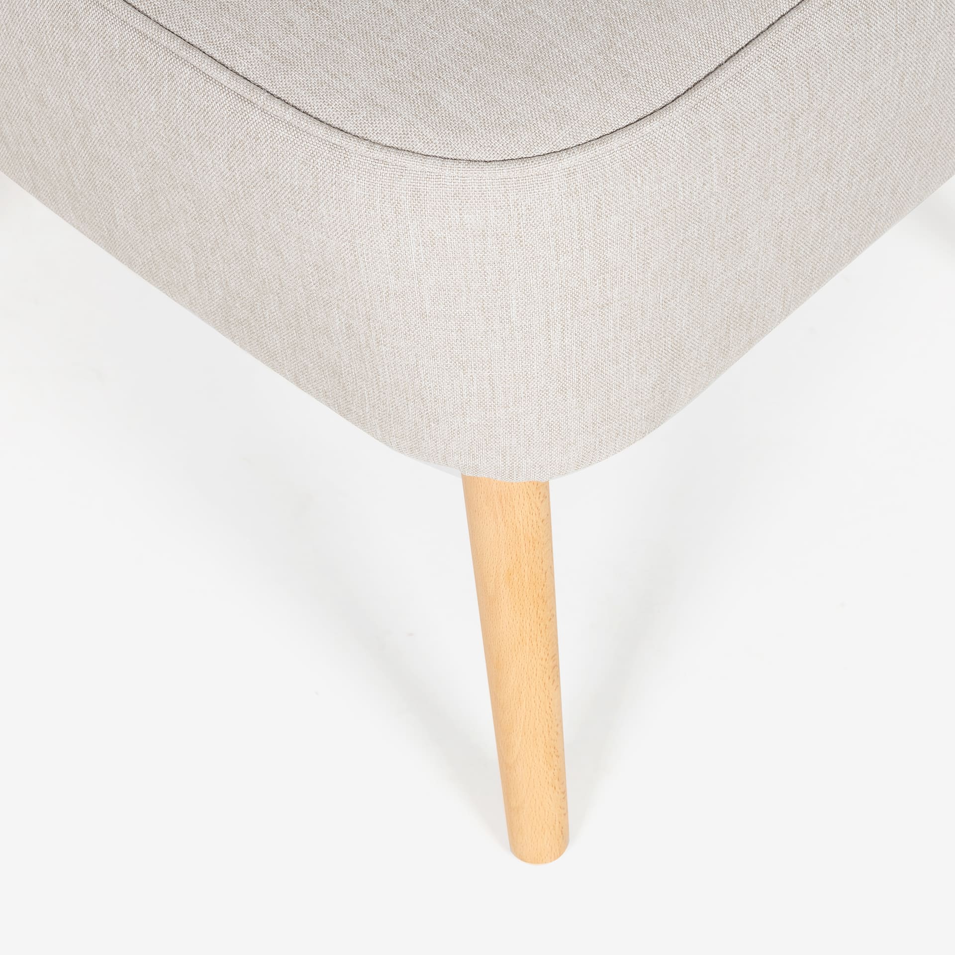 Butaca beige claro Rita 58x64x80cm