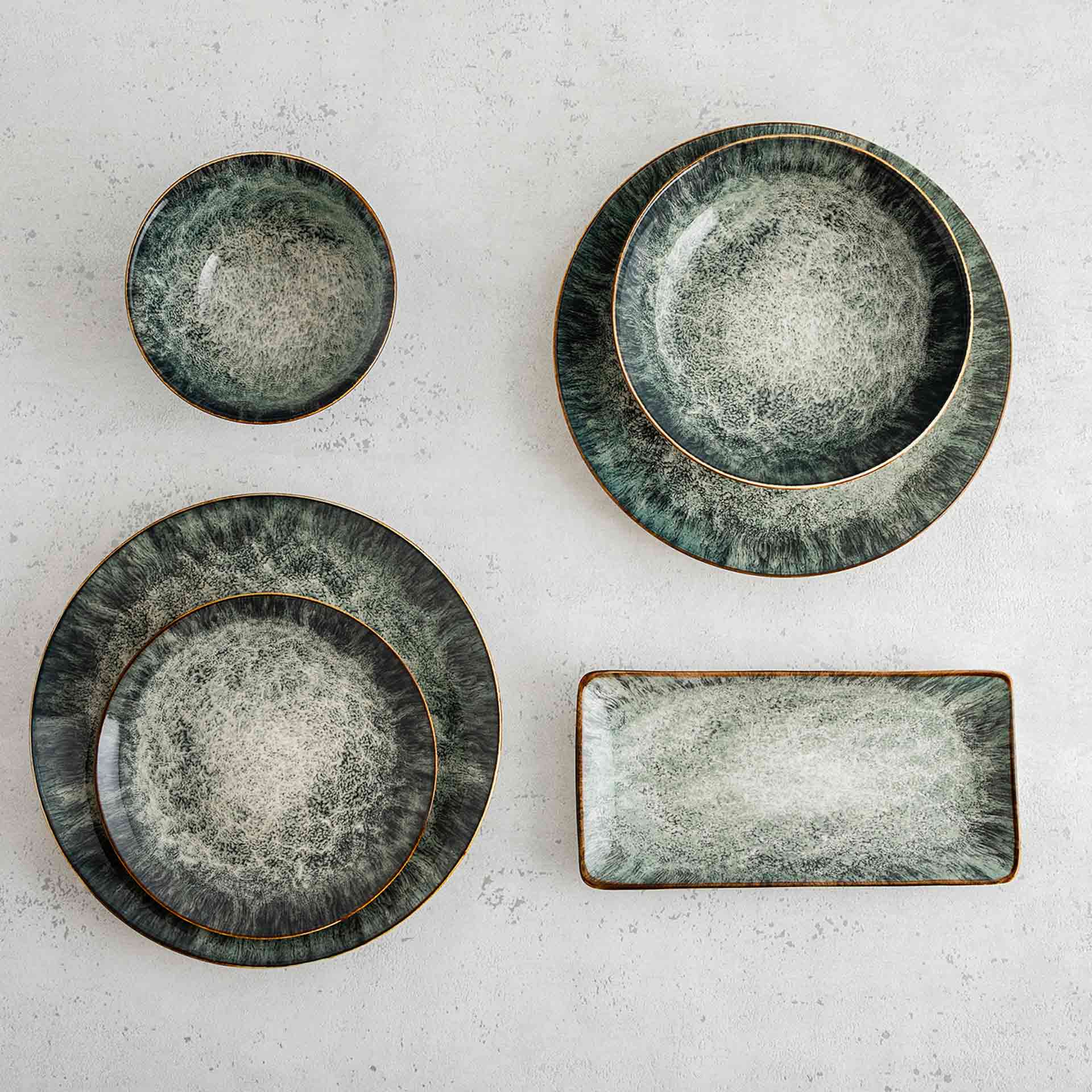 Bandeja de cer&aacute;mica Stela 27,5x16,3cm