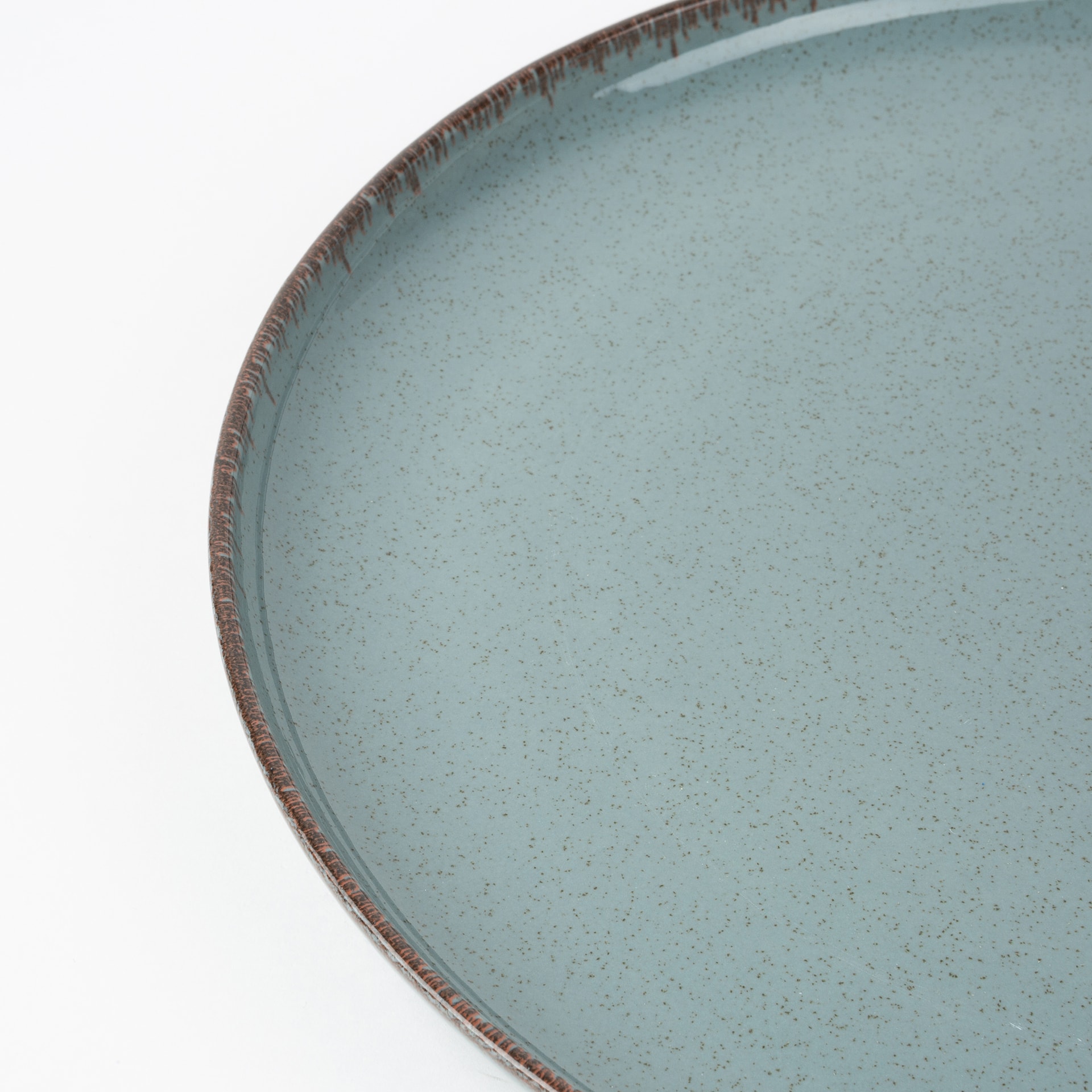 Vajilla de 12 piezas de porcelana azul Olite