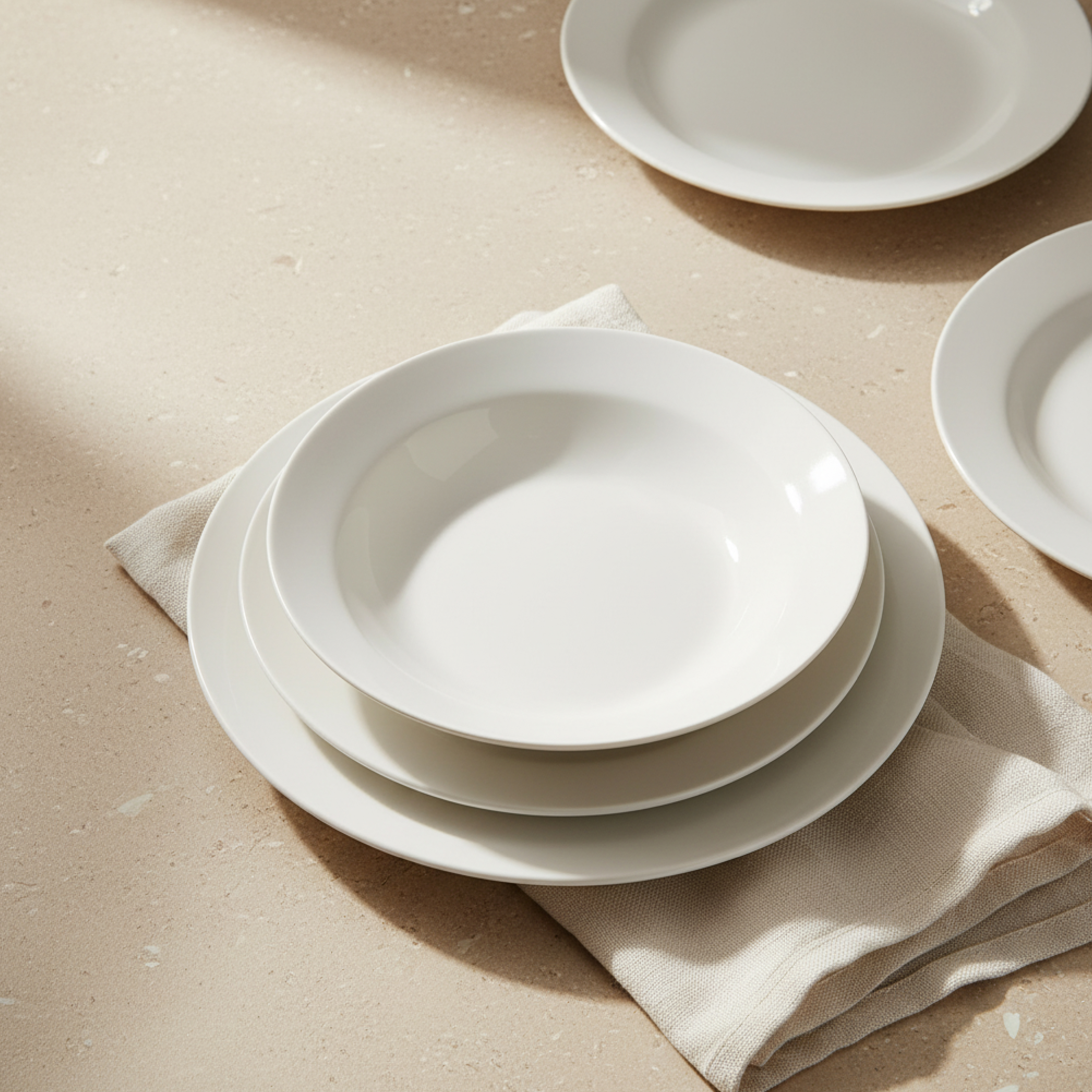 Plato postre porcelana blanca Vetra &Oslash;20cm