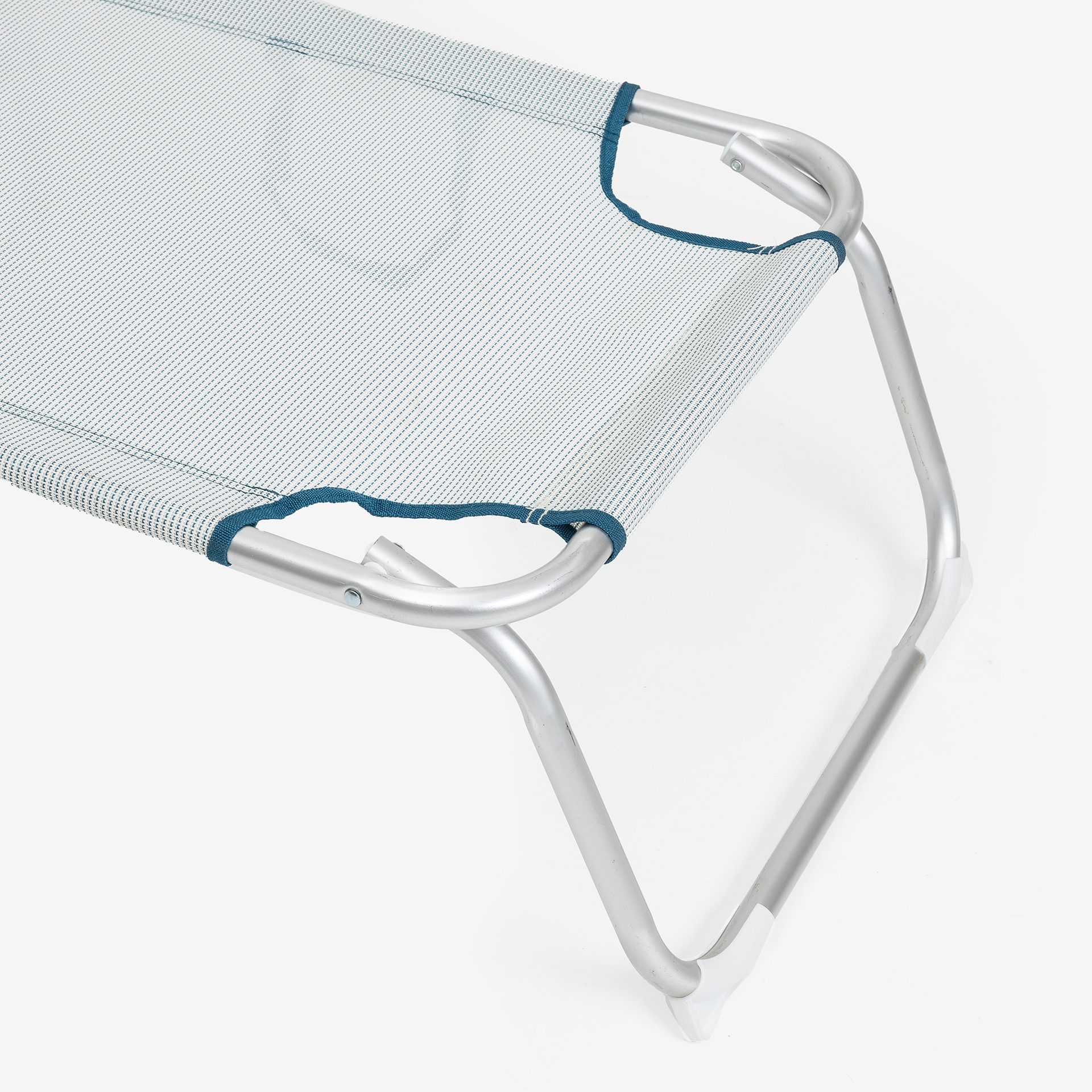 Tumbona multiposici&oacute;n azul de aluminio Medano 187 cm